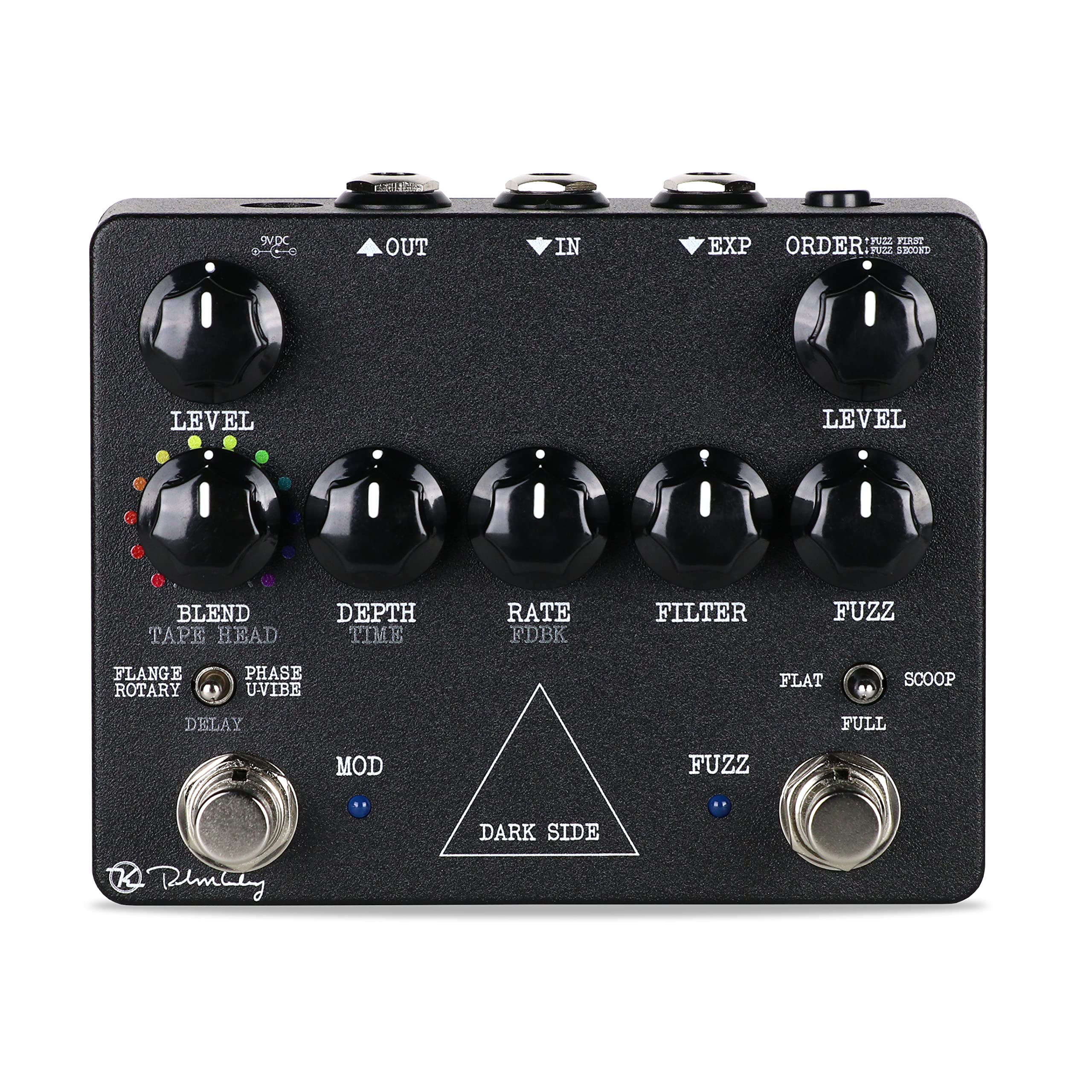Keeley Dark Side Fuzz Mod Workstation Pedal, Black (Kdark)