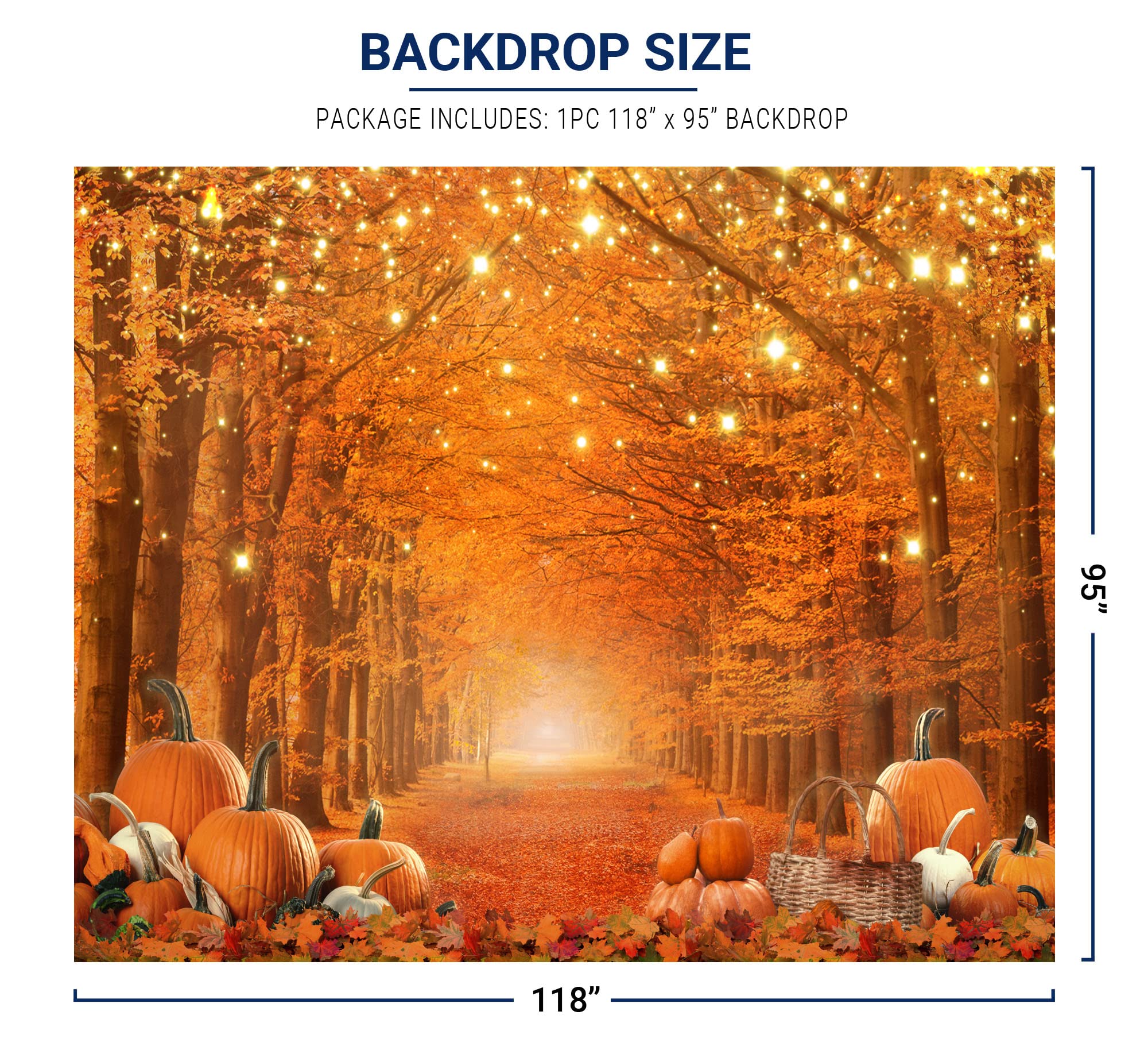 Allenjoy 10 X 8 Ft Fall Photography Backdrop Thanksgiving Party Supplies Autumn Pumpkin Friendsgiving Background Decor Photo Boo
