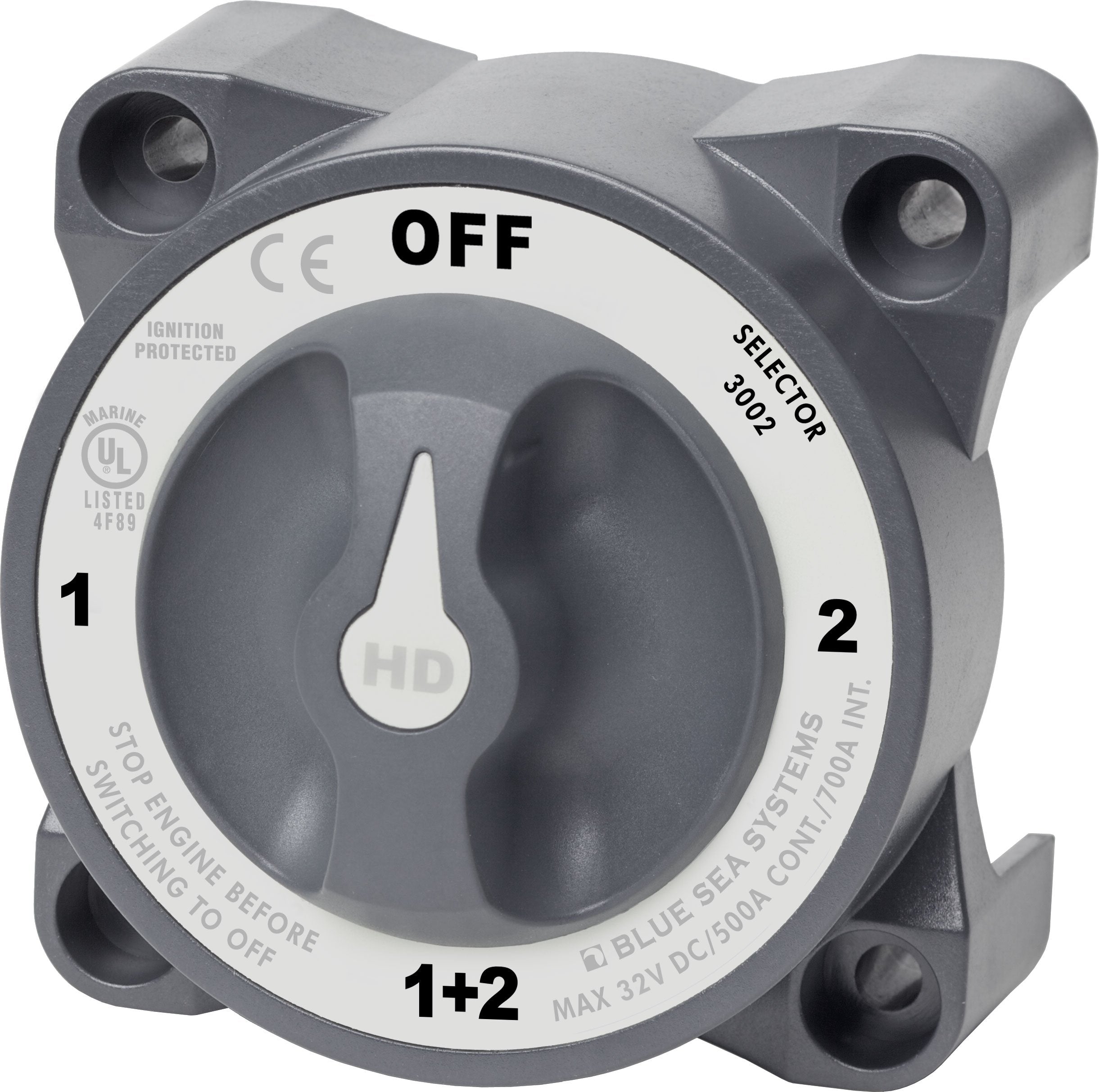Blue Sea Systems 3002 HD-Series Heavy Duty Selector Battery Switch
