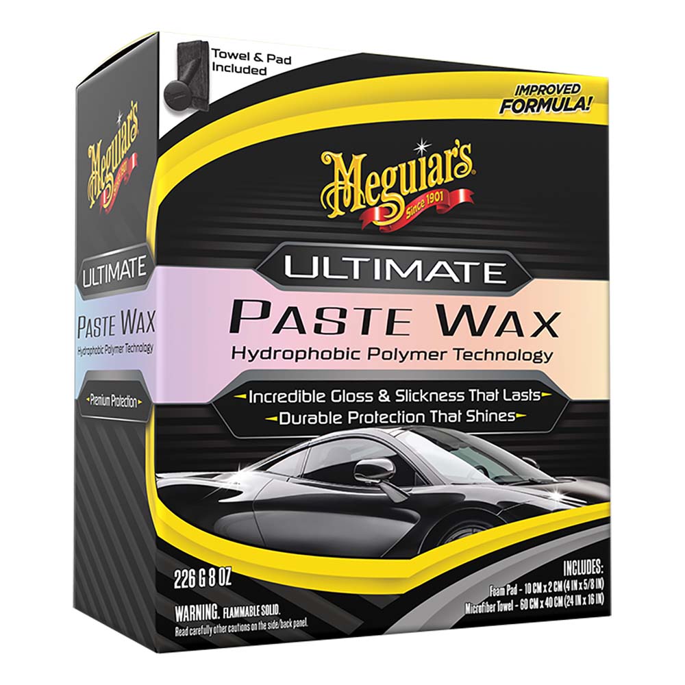 Meguiar&#39;S Ultimate Paste Wax - Long-Lasting, Easy To Use Synthetic Wax - 8Oz,WBAUVA001346366