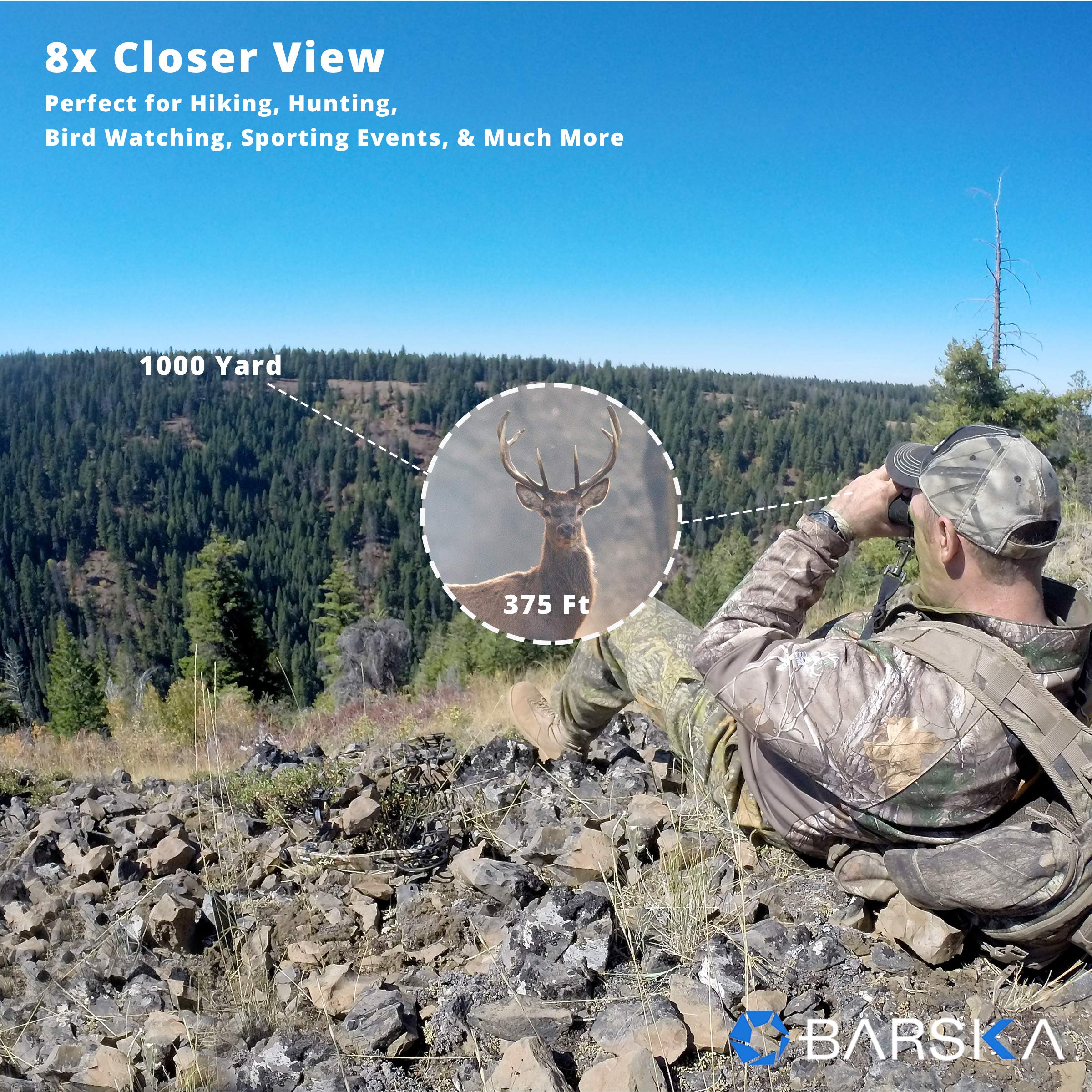 Barska Ab12990 Level Ed 8X32 Binoculars With Crystal Clear Glass Bak 4 Prism Perfect For Bird Watching Hunting Outdoor Concerts