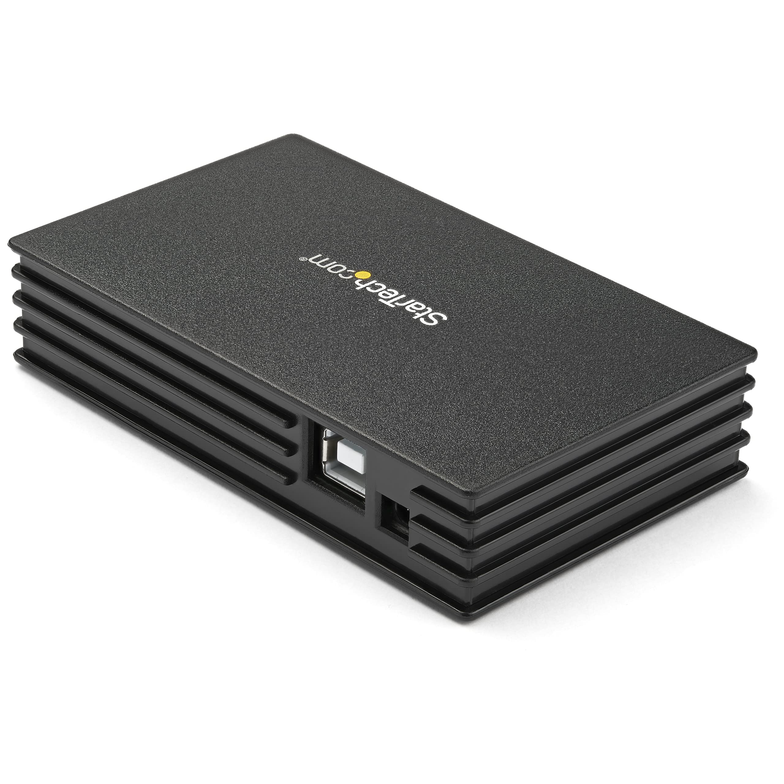 Startech.Com 4 Port Compact Black Usb 2.0 Hub   Bus Powered Or With Included Power Adapter   Portable Mac/Pc Laptop Hub (St4202U