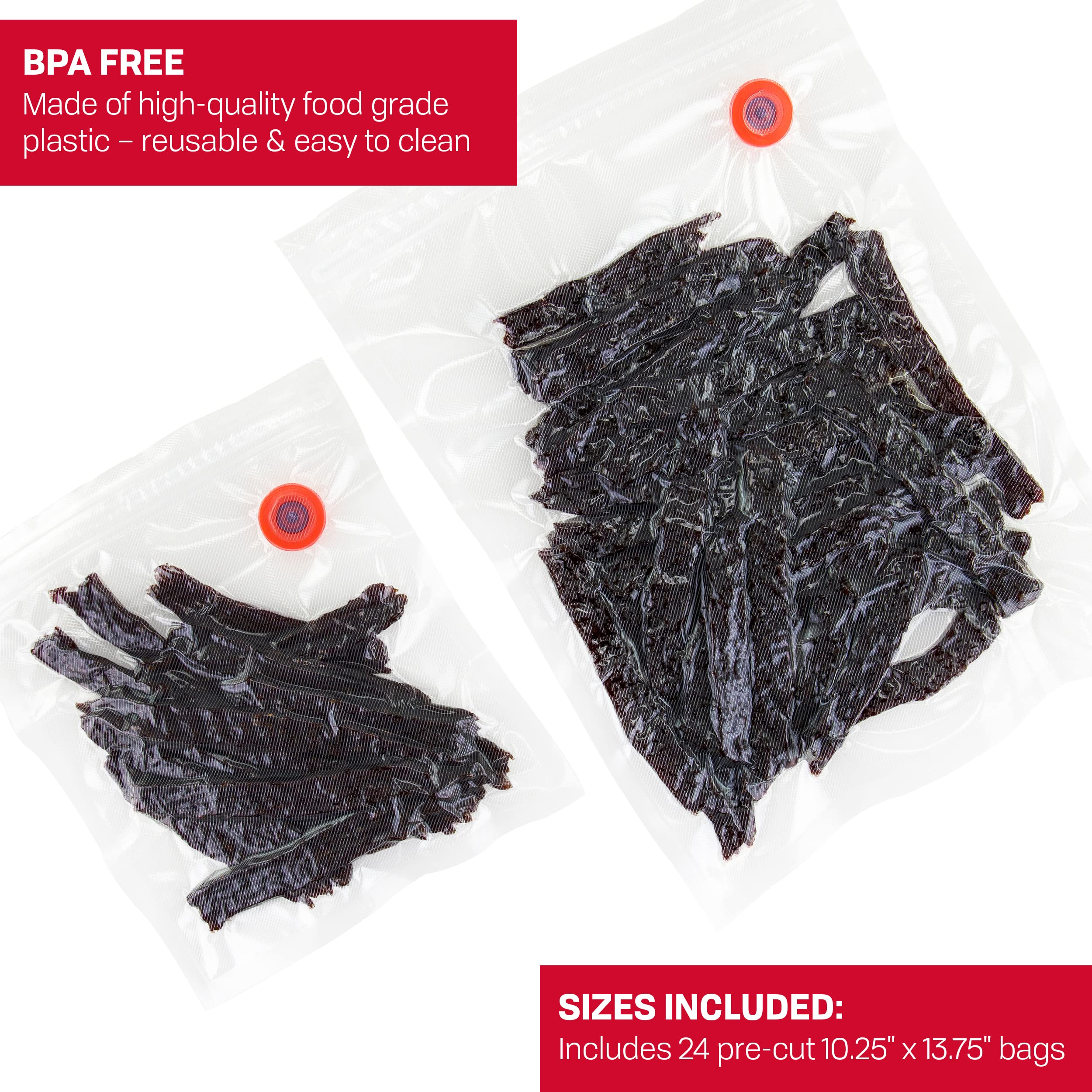 Nesco Vs 11Hb, Handheld Vacuum Sealer Bags, Large, 24 Pack