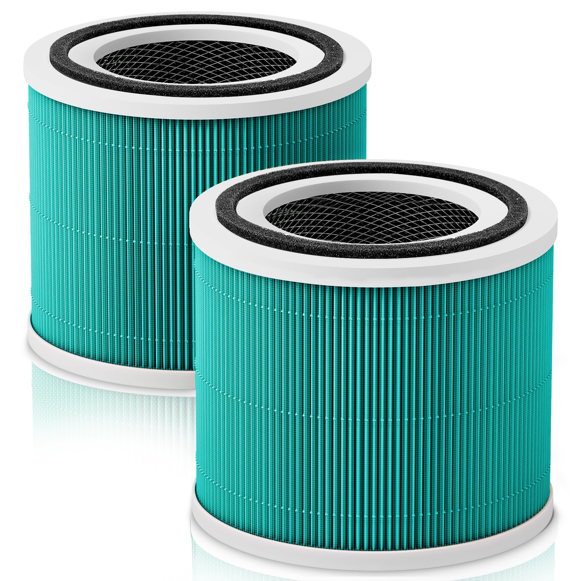 2 Pack Core 300 True Hepa Toxin Absorber Replacement Filters For Levoit Core 300 And Core 300S Vortexair Air Purifier,H13 3 In 1