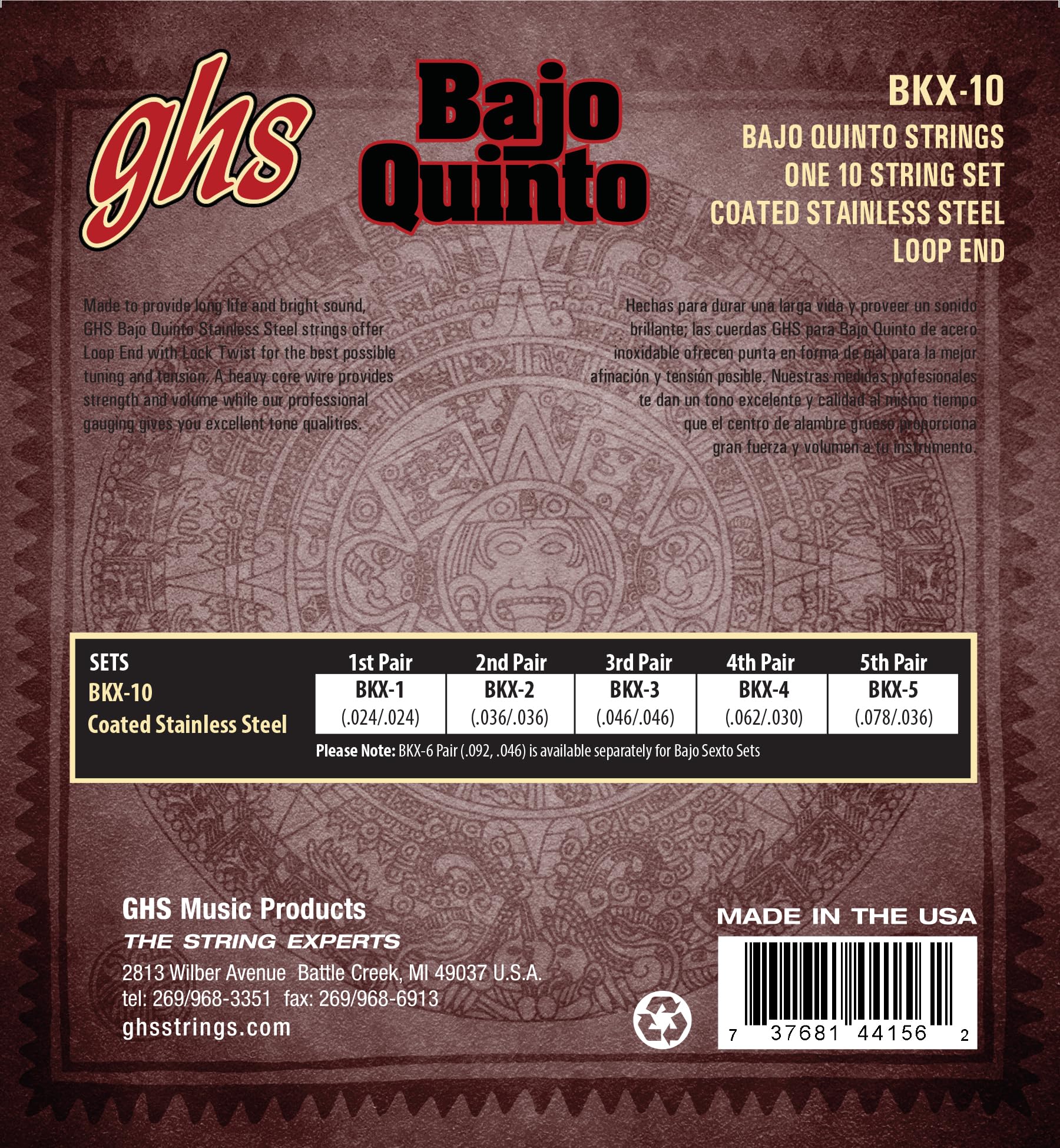 Ghs Strings Bajo Quito (Bkx 10)