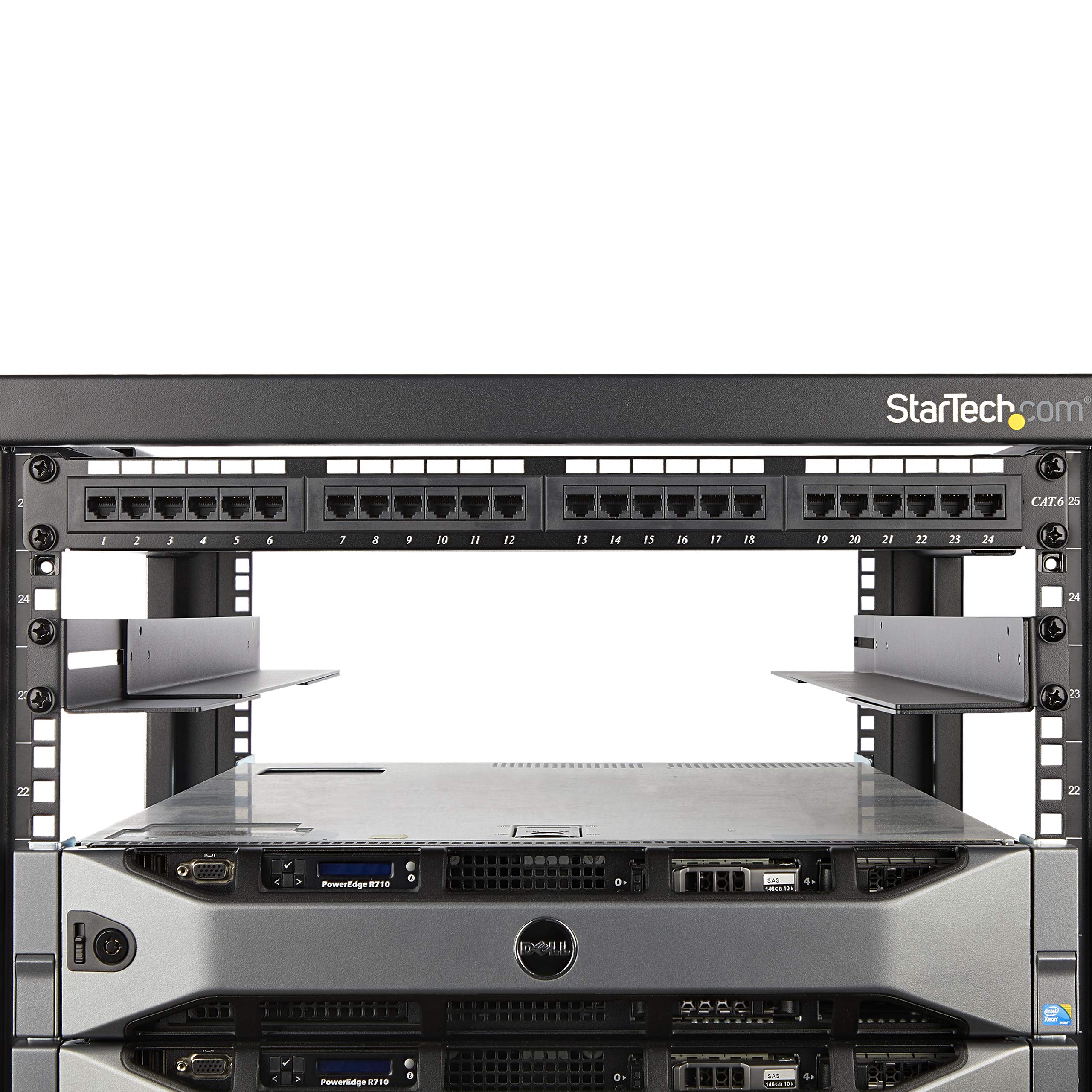 Startech Unirails1Ub 1U 19 Inch Server Rack Rails 24 36 Inch Adjustable Depth/Universal 4 Post Network/Server/Ups Equipment Moun