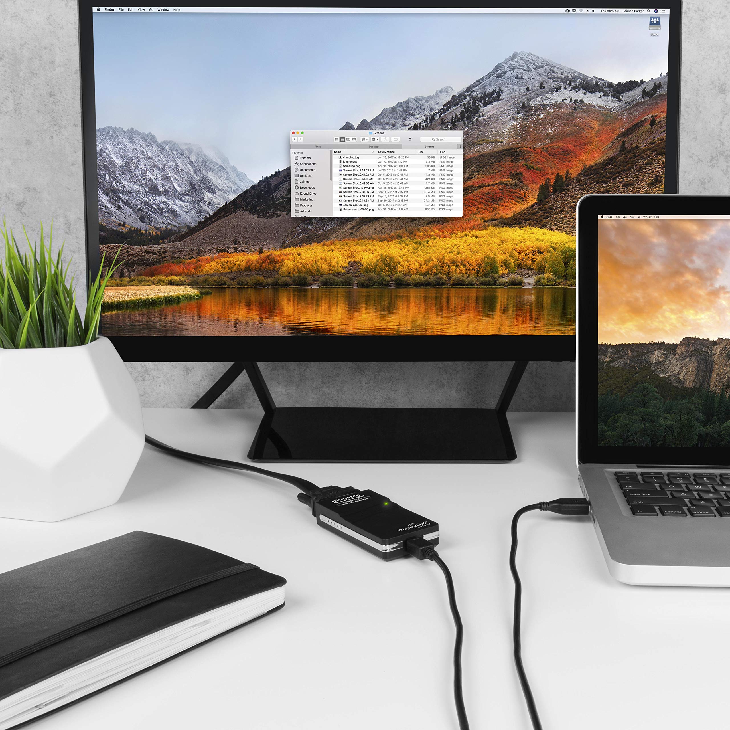 Plugable Usb 2.0 To Dvi, Vga, Or Hdmi Video Graphics Adapter For Multiple Monitors Up To 1920X1080 Supports Windows 11, 10, 8.1,