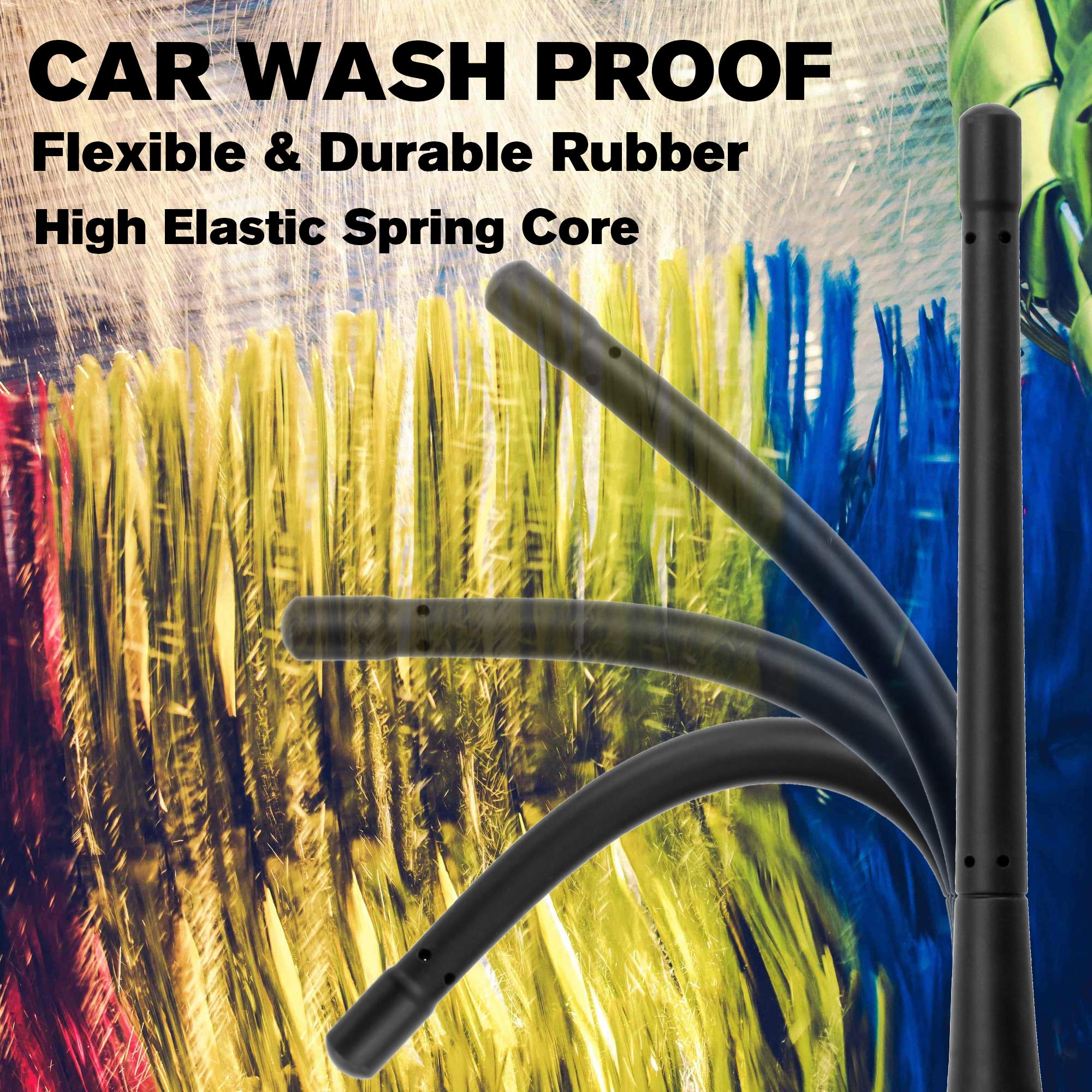 Ksaauto 7 Inch Truck Antenna For Gmc Sierra & Chevy Silverado 2007 2024 Models (Except Hd) With M7 Thread?Stubby Cylindrical Hea