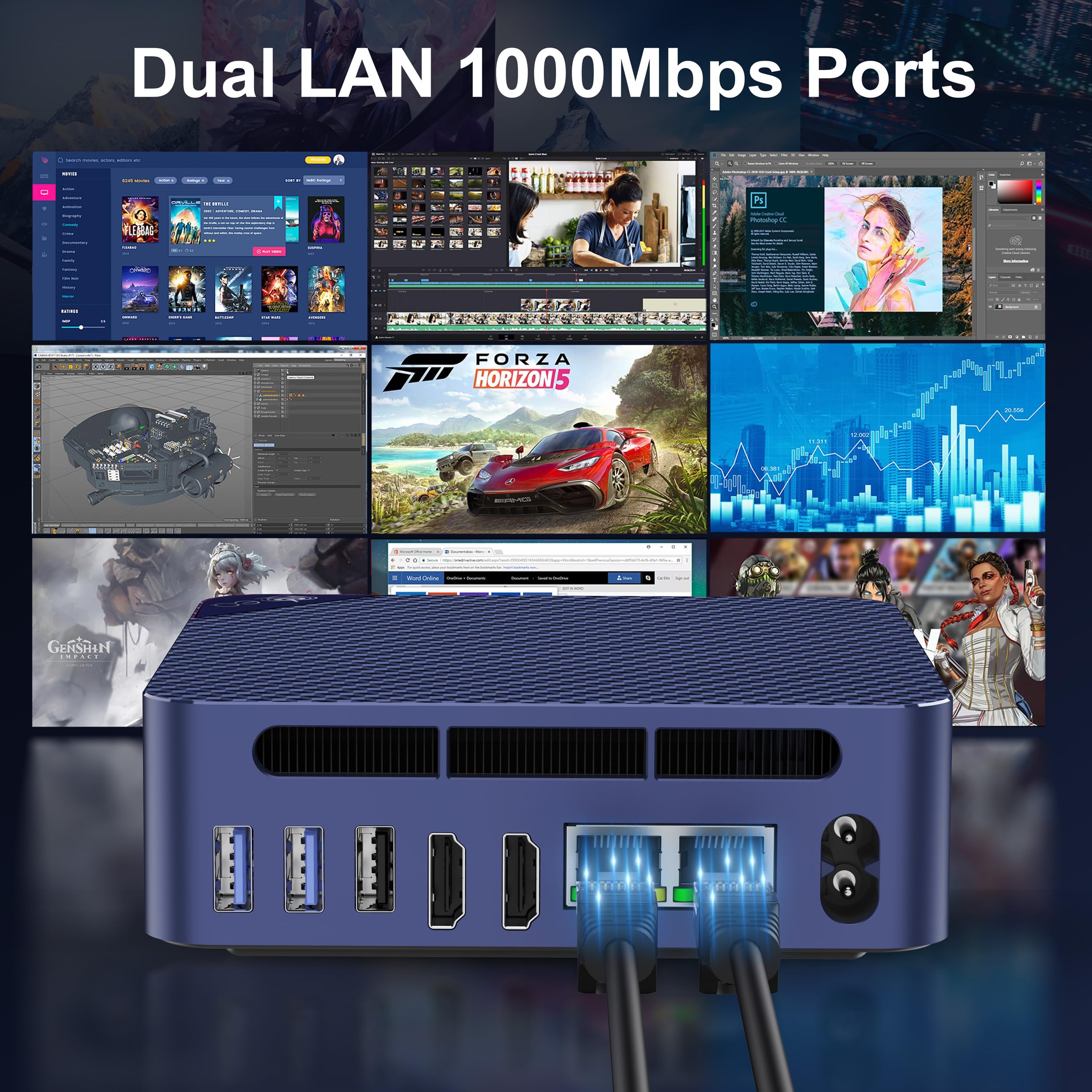 Beelink Mini Pc, Eq13 16Gb Ddr4 500Gb Ssd, Intel Alder Lake N100 (Up To 3.4Ghz), Dual Lan Mini Computer Supports Wifi6, Bt5.2, U