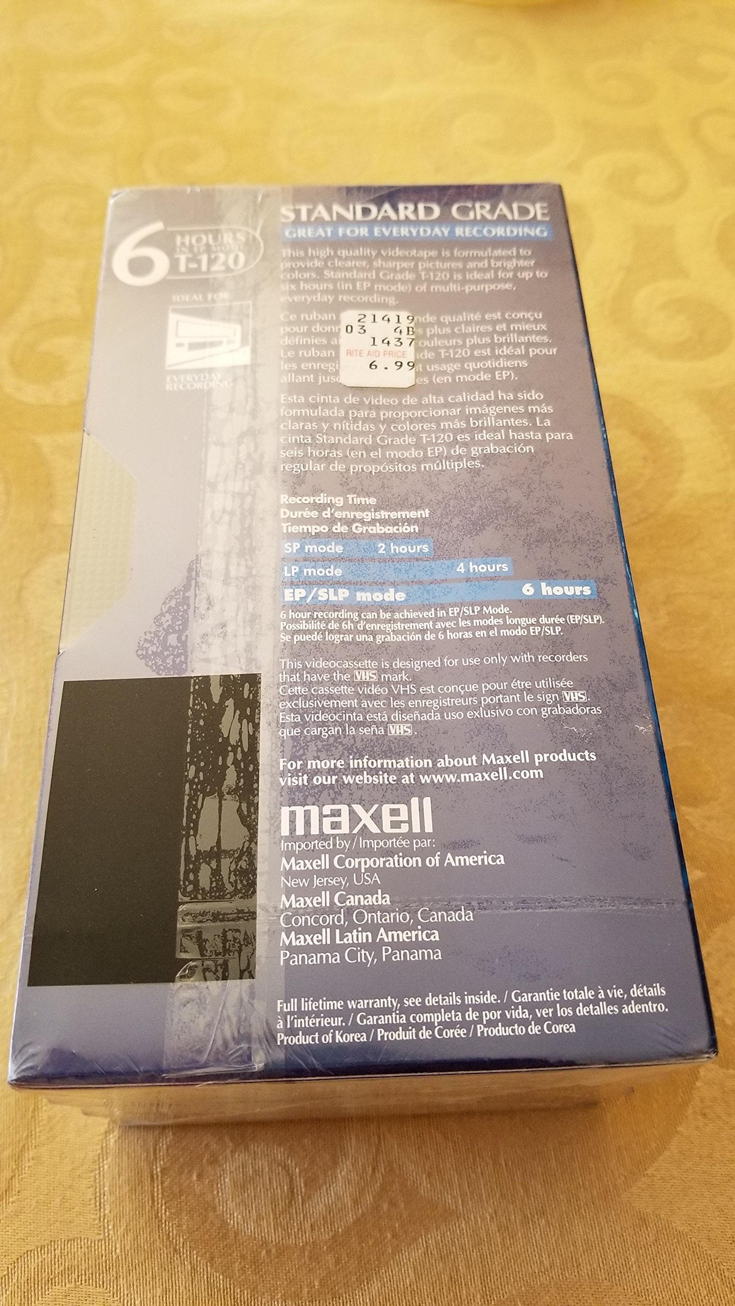 Maxell Gx T-120 Video Tape-120 Min 3Pk (214048)