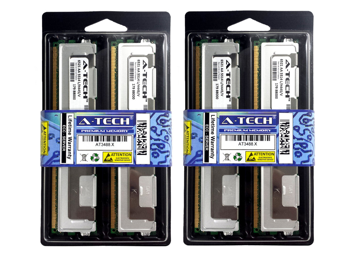 A-Tech 16Gb Kit 4X4Gb Server Memory Ram For Dell Poweredge 1900 1950 1950 1955 2900 2950 M600 R900 Sc1430 T110 Powervault Nf500 