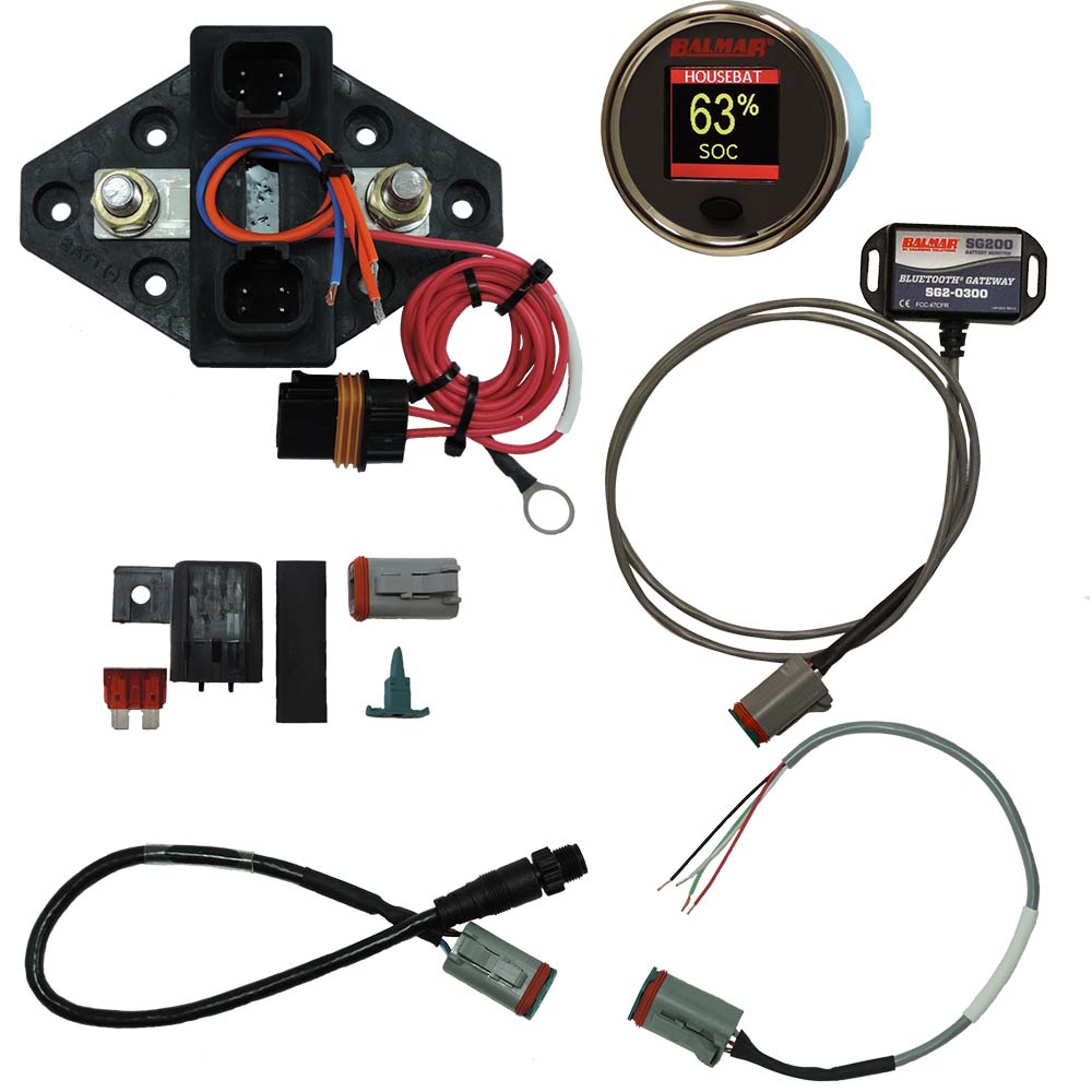 Balmar Sg230 Battery Monitor Kit N2K Bt Gateway Color Display 12-48Vdc,WBAUVB0B5ZVZ8X6