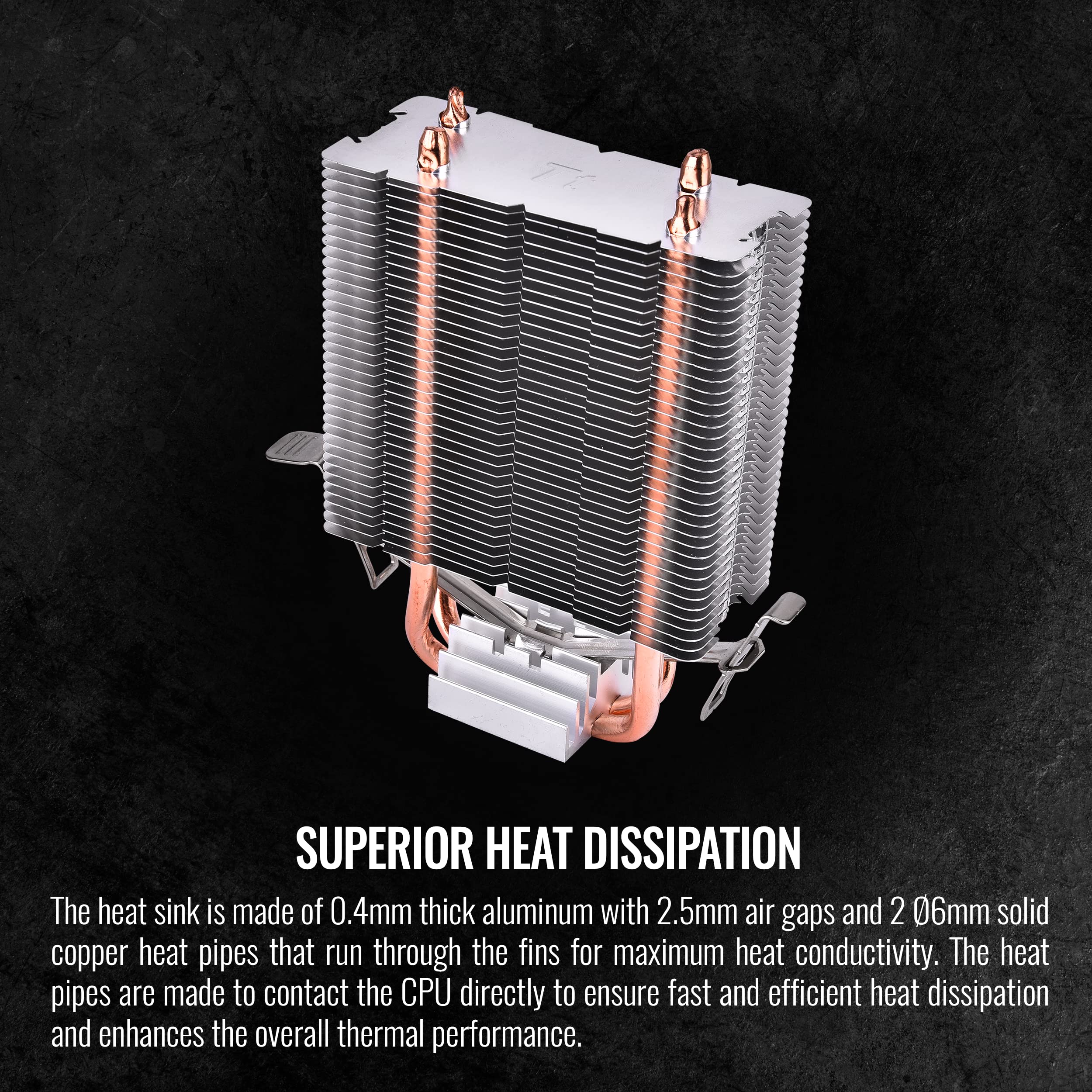 Thermaltake Contac 9 Se Cpu Cooler, 120W Cooling Power, 92Mm Pwm Fan, Support Intel Lga 1700/ Amd Am5,Am4, Cl-P106-Al09Wt-A, Bla