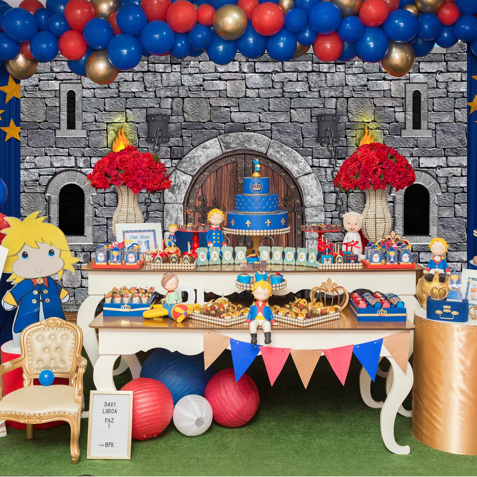 Tranqun Medieval Party Decorations Medieval Castle Backdrop Knight Decorations Castle Wall Backdrop Keepers Of The Kingdom Decor