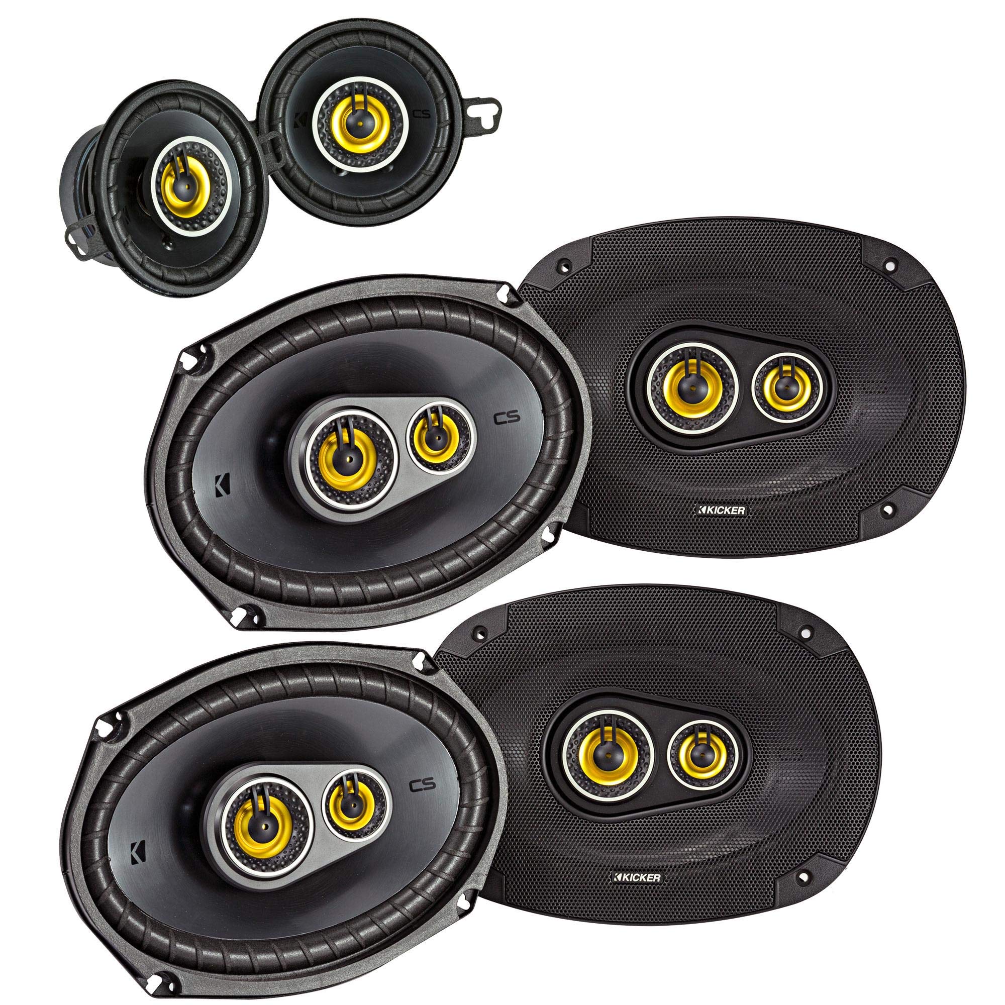 Kicker For Dodge Ram Crew Cab 2012 & Up Speaker Bundle  2 Pairs Of Cs 6X9 Speakers, & A Pair Of Cs 3.5'' Speakers