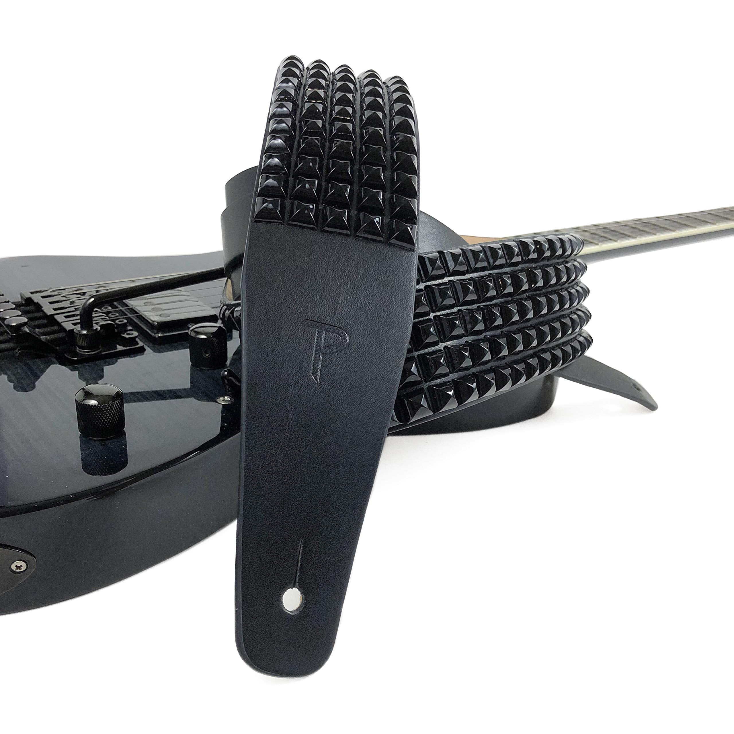 Perri'S Leathers Ltd.   Studded Leather Guitar Strap   Adjustable Guitar Strap From 41    To 56? For Electric, Acoustic, Bass Gu