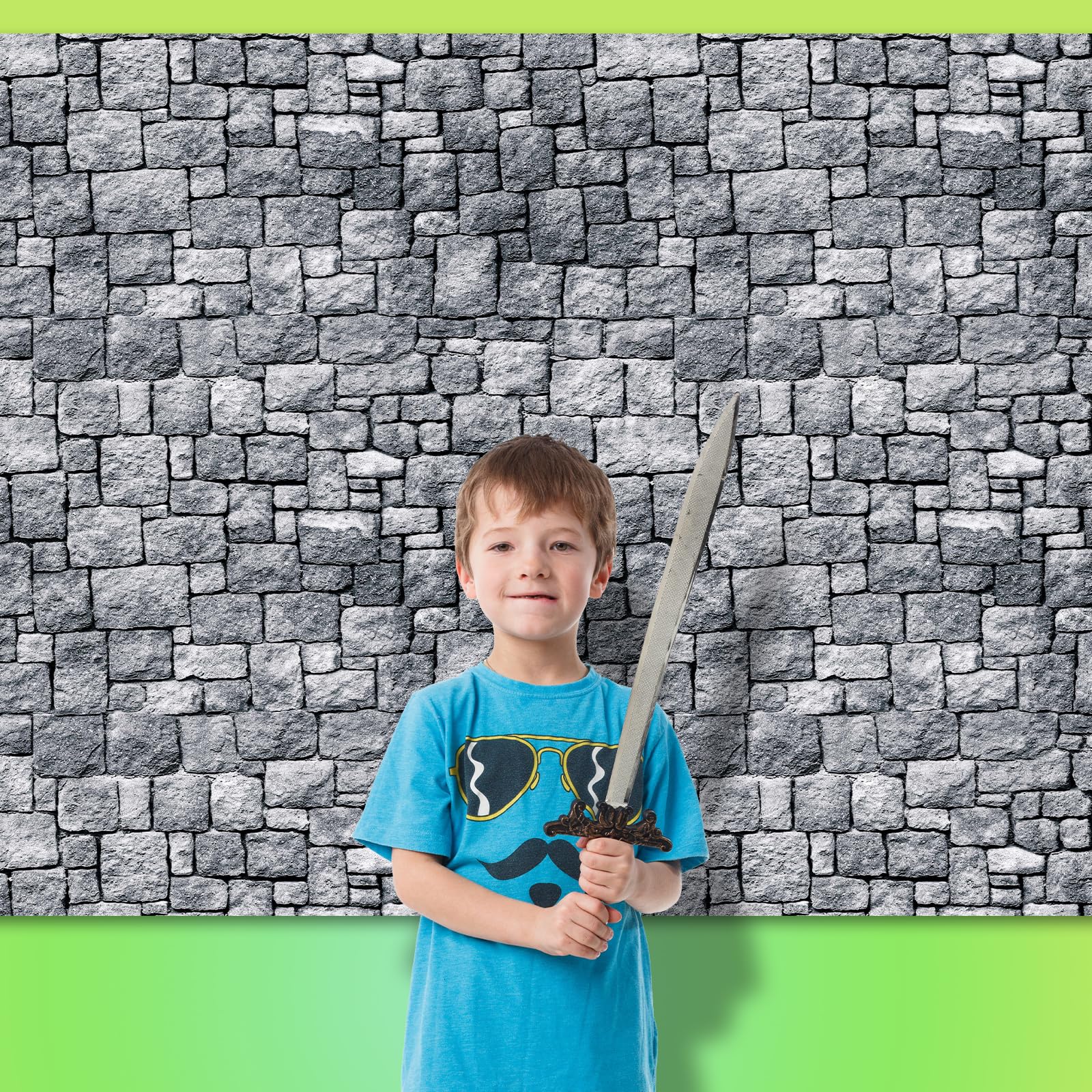 Brick Stone Wall Backdrop,7X5Ft | Stone Wall Backdrop Brick Wall Backdrop Medieval Castle Backdrop Castle Wall Backdrop Stone Wa