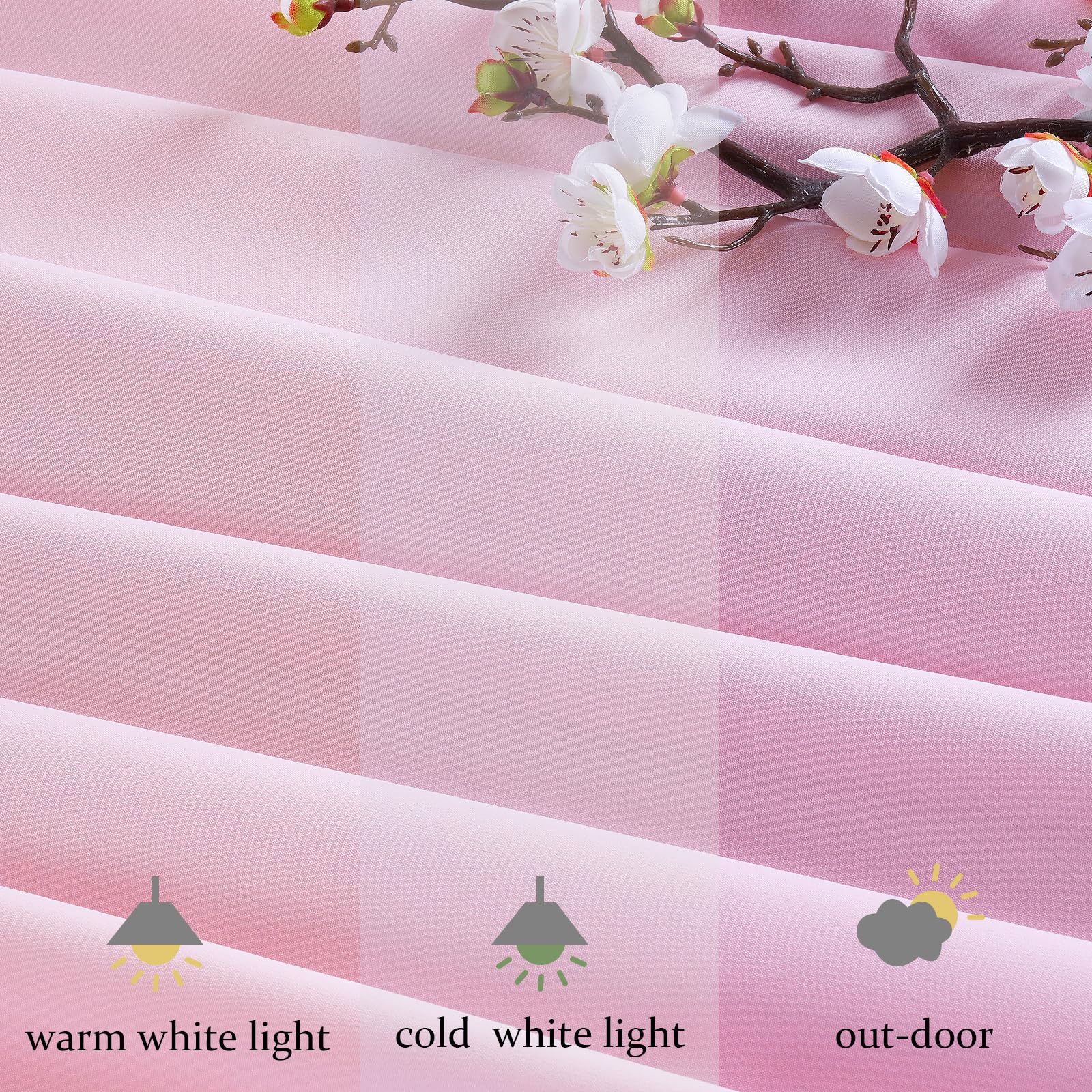 Mokohouse 10Ft X 8Ft Pink Backdrop For Parties Blush Pink Backdrop Drape For Birthday Light Pink Backdrop 2 Panels 5Ft X 8Ft