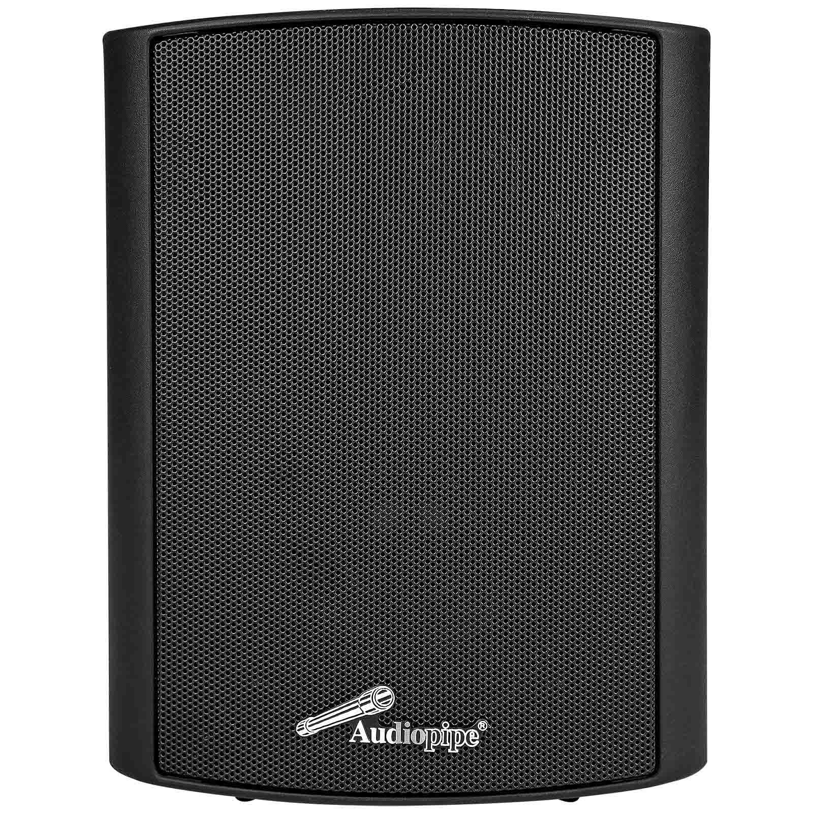Audiopipe 4    2 Way Indoor/Outdoor Weatherproof Loudspeaker (Odp 423Bk), Black, Monitor Speaker, 2 Way, 60 Watts, 8 Ohms, Long