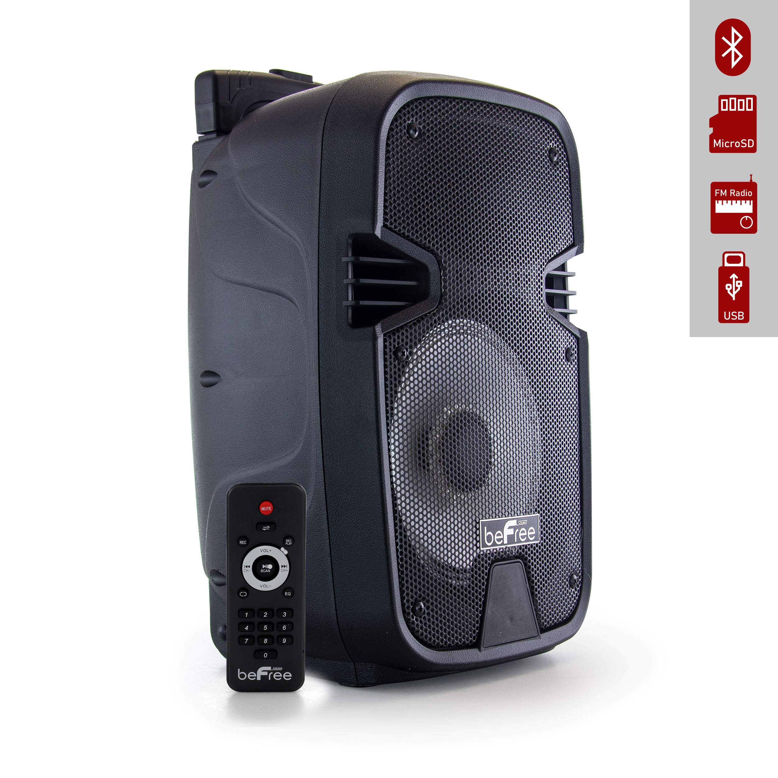 Befree Sound Bluetooth Portable Party Speaker With Usb, Sd And Reactive Lights