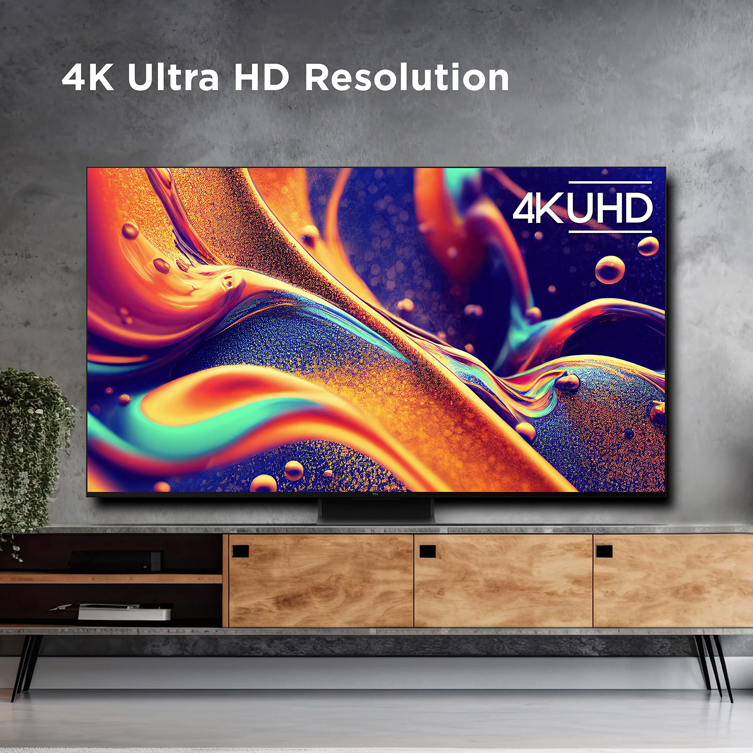 Tcl 85 Inch Qm8 Qled 4K Smart Mini Led Tv With Google (85Qm850G, 2023 Model) Dolby Vision, Atmos, Hdr Ultra, Game Accelerator Up