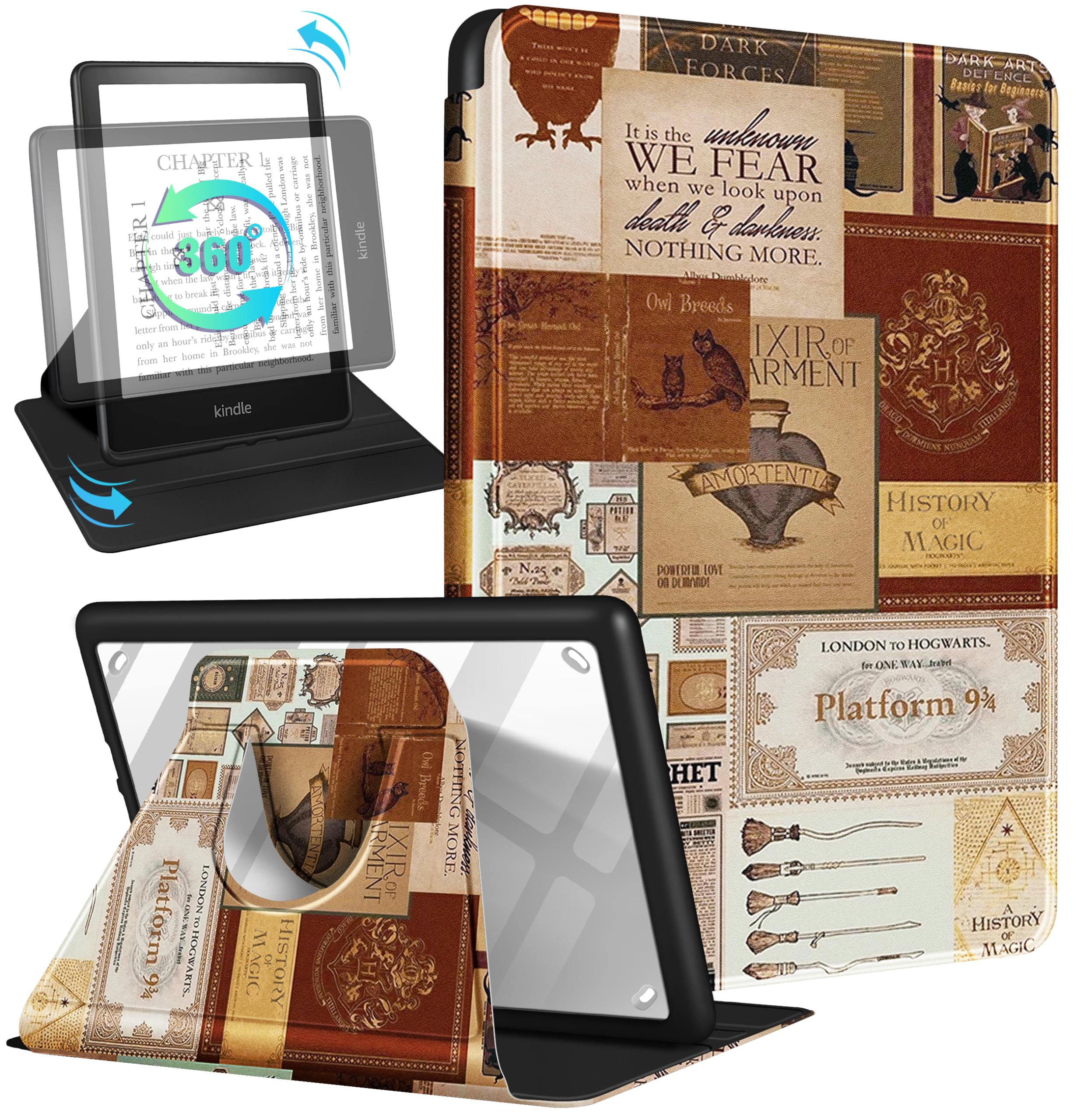 Kidcube For Kindle Paperwhite 11Th Generation Case 6.8 Inch 2021/Paperwhite Signature Edition Case Women Girls Boys Cute Collage