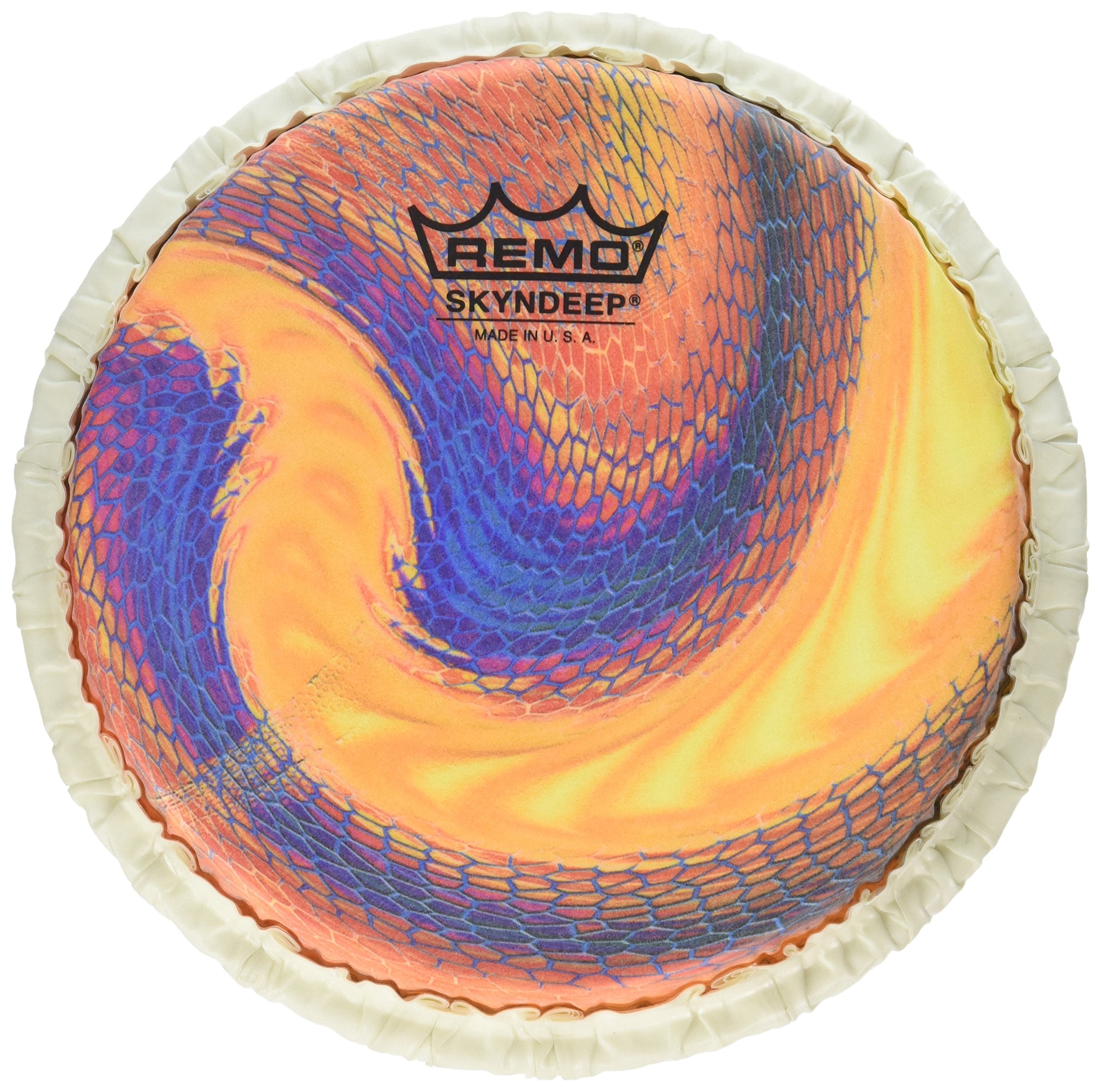 Remo Bongo Drumhead, Tucked, 7.15', Skyndeep,'Serpentine Day' Graphic
