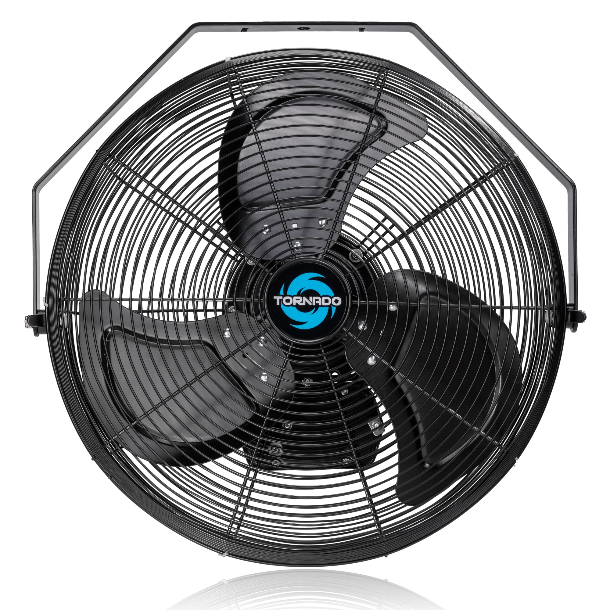Tornado 18 Inch Outdoor Misting Fan High Velocity Metal Industrial Wall Mount Fan For Commercial, Industrial, Residential, Green