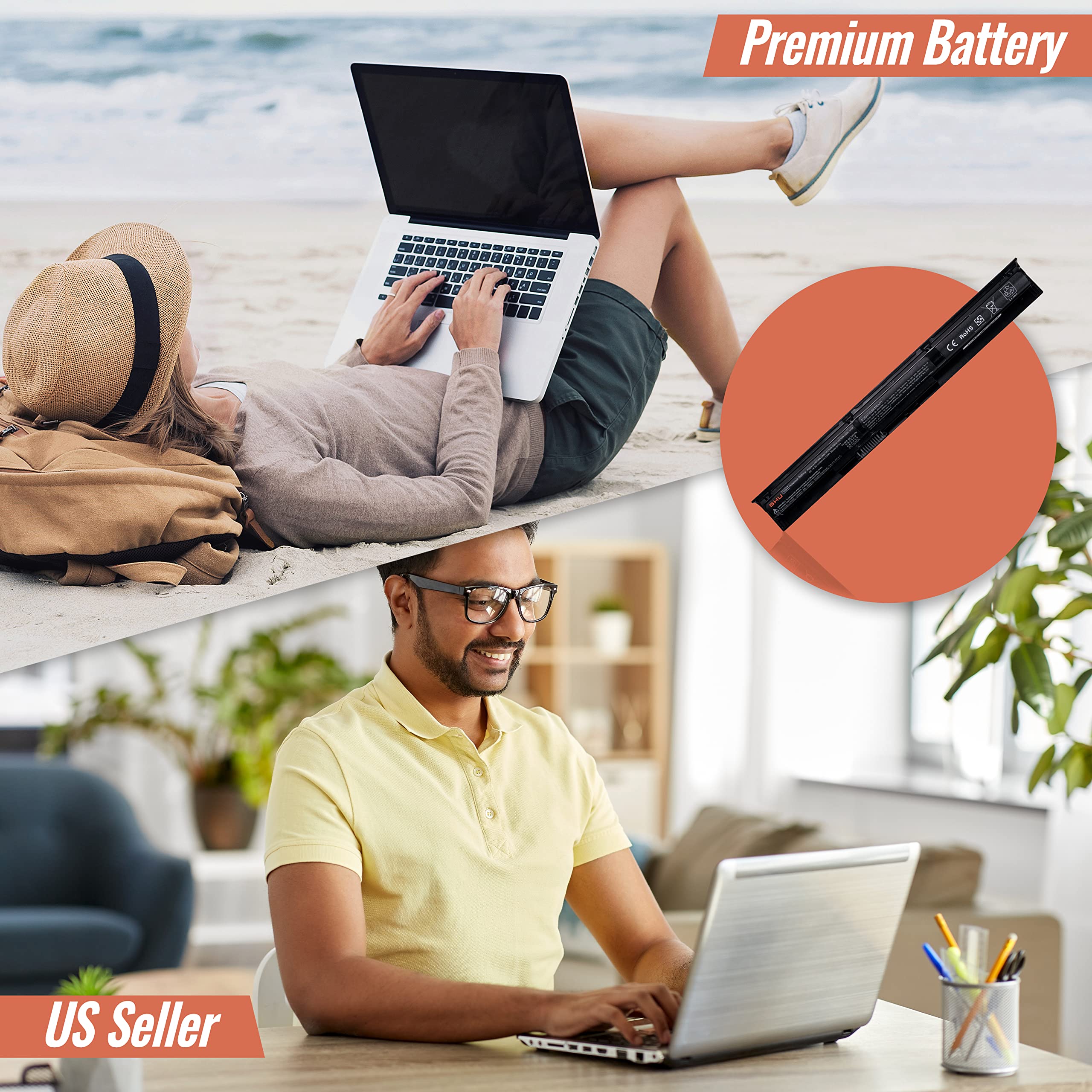 Ghu New Battery 33Wh Vi04 756743 001 756745 001 756748 851 756478 421 756479 421 Battery Hstnn Db6I 756479 001 Hstnn Pb6I 756744