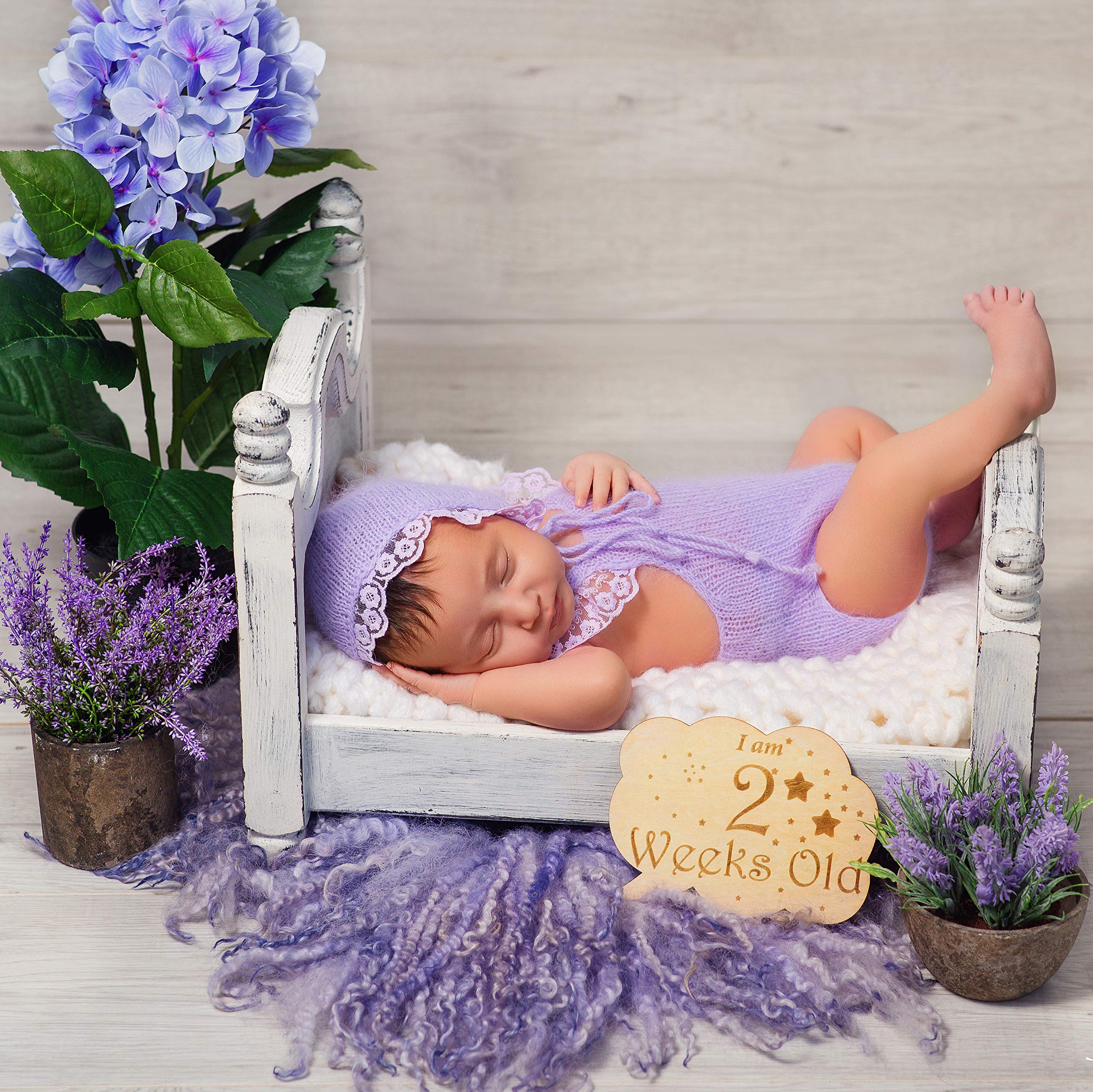 Heart'S Sign 24 Designs Monthly Baby Milestone Cards   Baby Monthly Milestone Wood Discs | Baby Months Signs | Baby Milestone Di