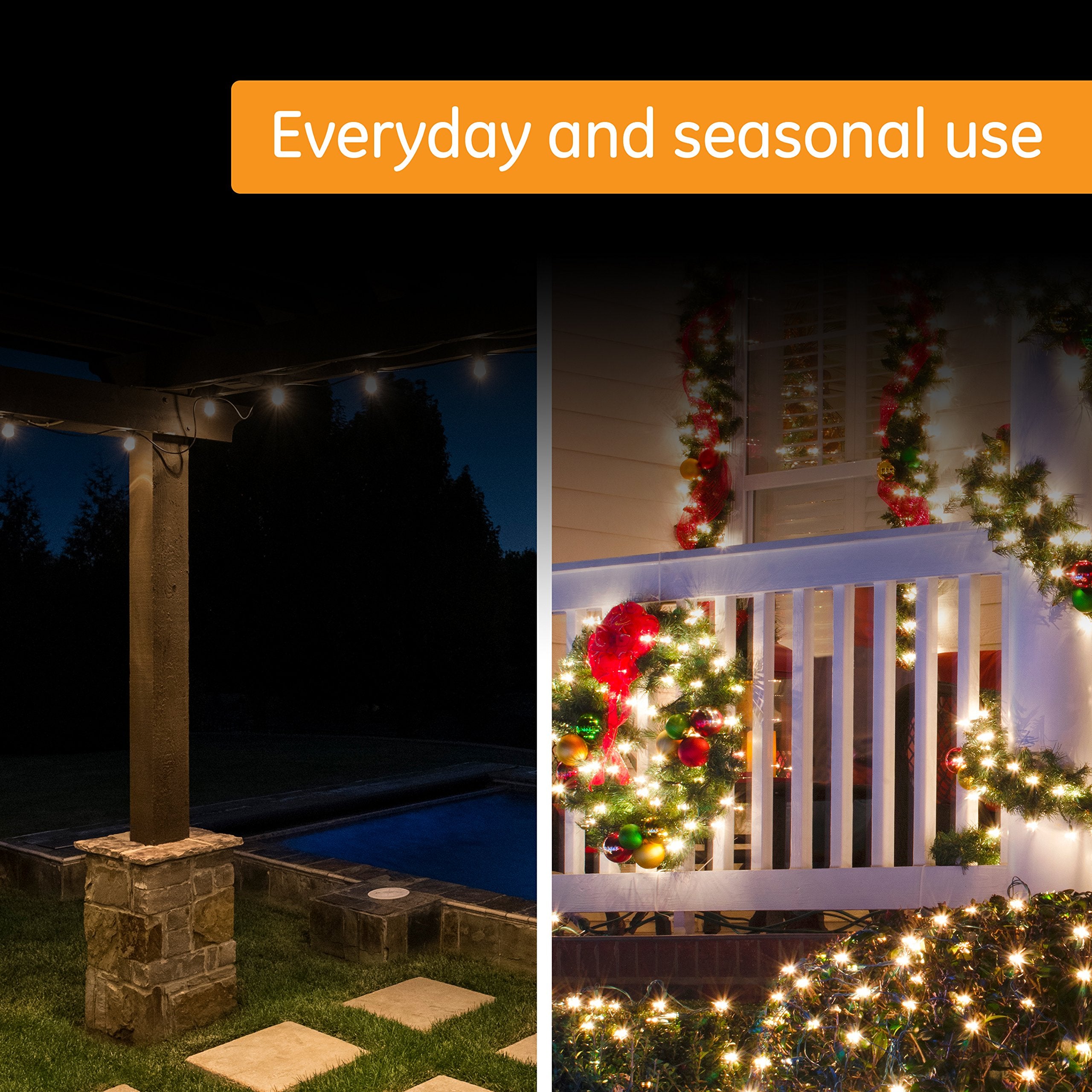 Ge 15138 24 Hour Heavy Duty Mechanical 2 Grounded Outlet, Programmable Daily Cycle, 30 Minute Interval, Weather Resistant, Outdo