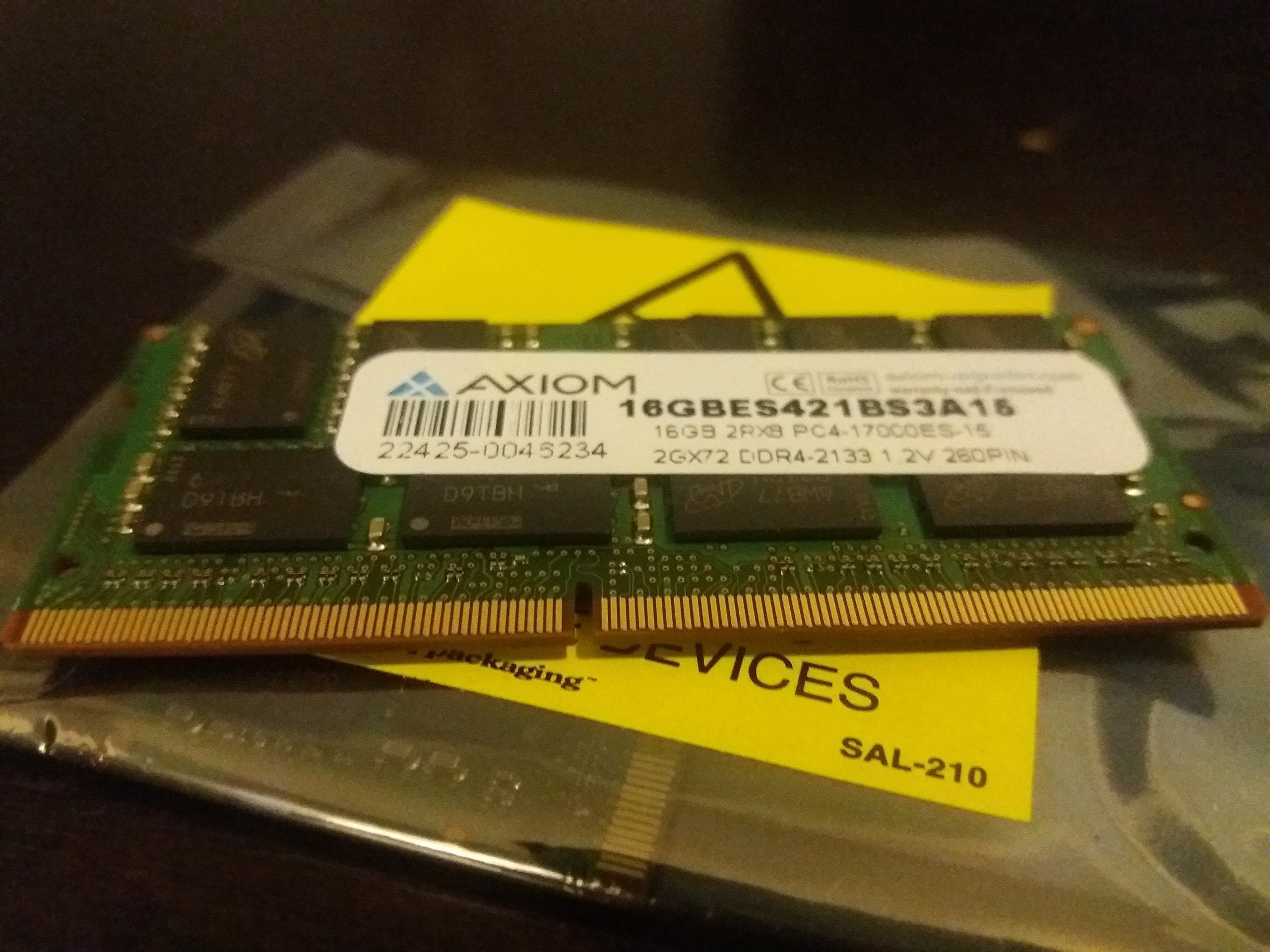 Axiom 16Gb Ddr4-2133 Sodimm