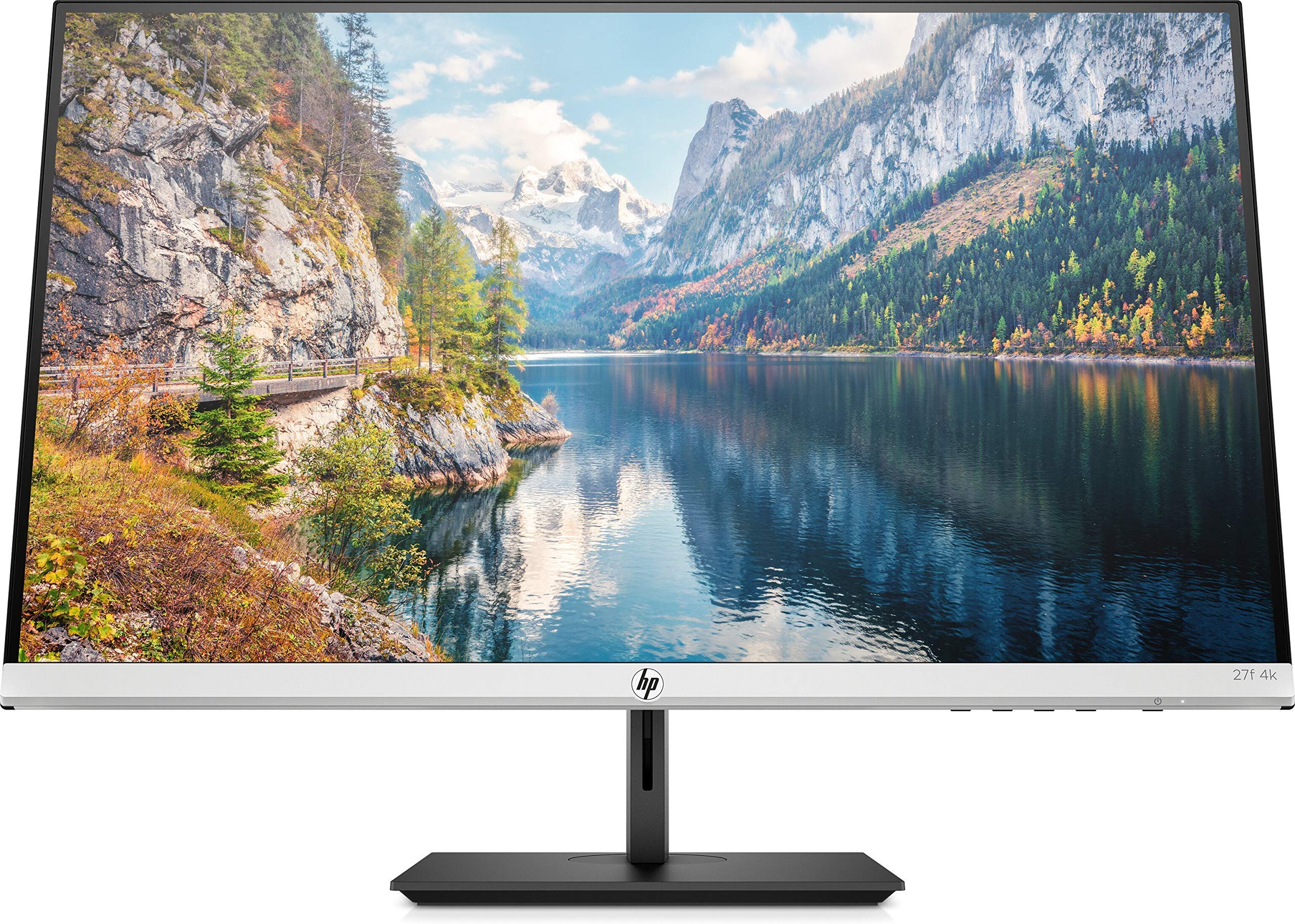 Hp 27 Inch Monitor With Height Adjust (27F 4K, Natural Silver And Black)