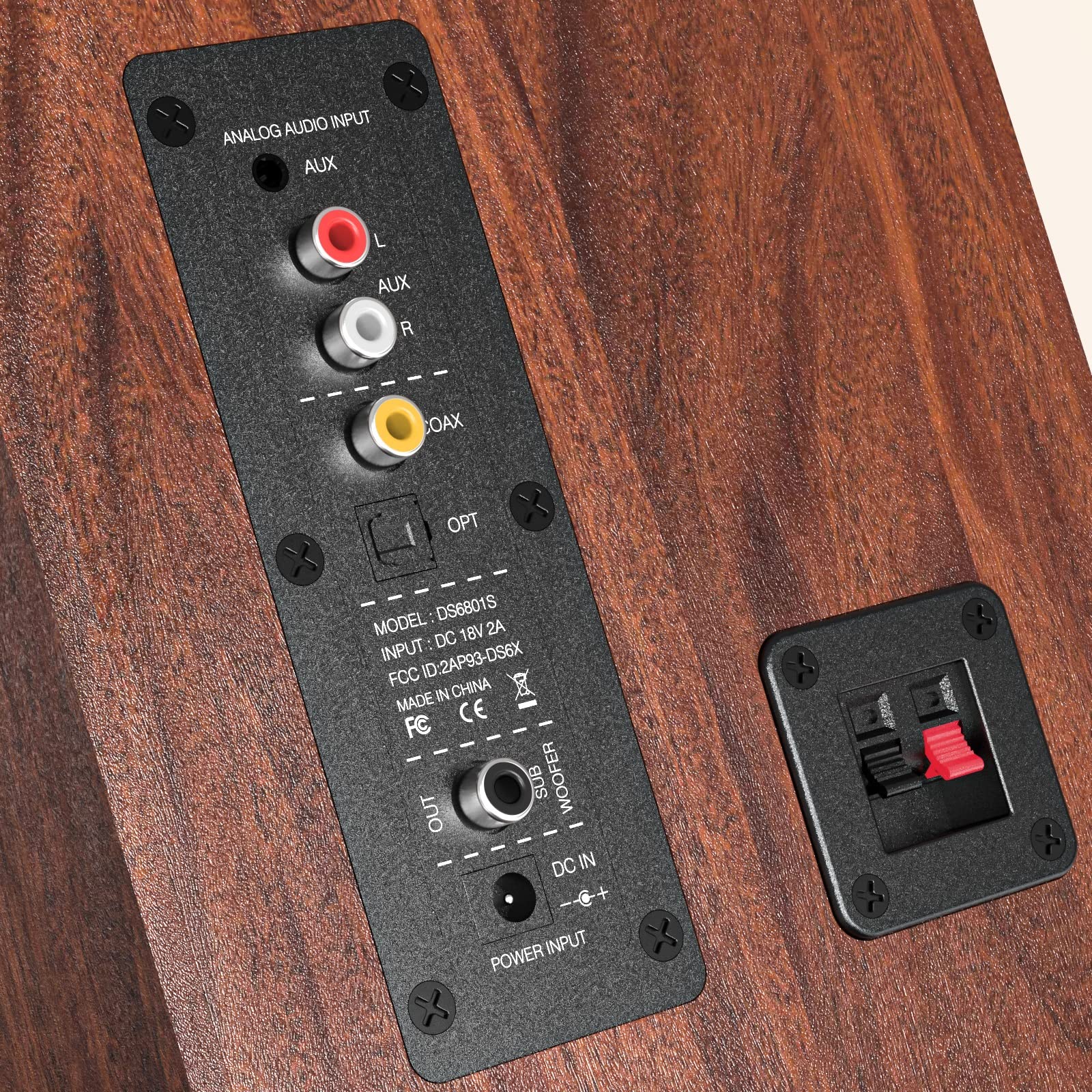 Saiyin Bluetooth Bookshelf Speakers For Record Player, Powered Studio Monitor Speaker With 5.2 Inch Woofer, Horn Tweeter And Opt