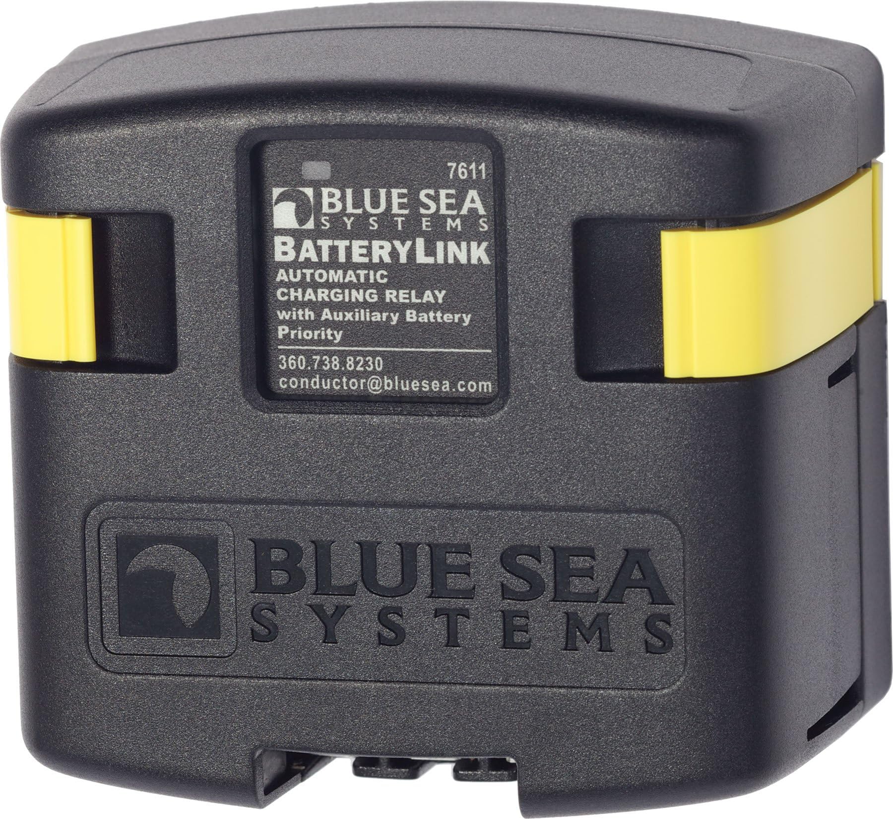 Blue Sea Systems 7611 Auto Charge Relay 120A 12/24V, Black,Yellow