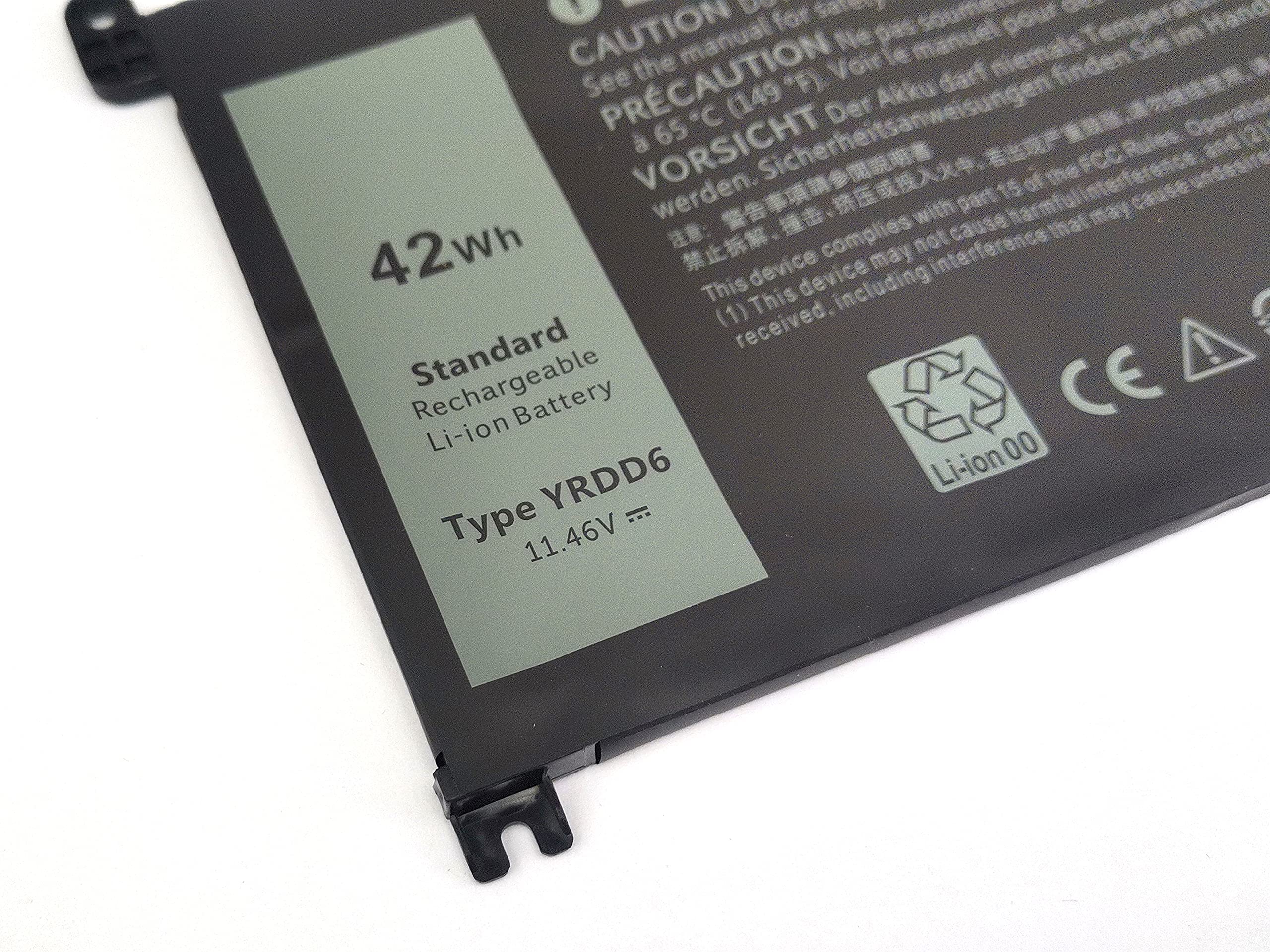 42Wh Yrdd6 Replacement Laptop Battery For Dell Inspiron 15 3000 Series 3583 3593 3582 3501 Inspiron 15 5000 Series 5584 5585 559