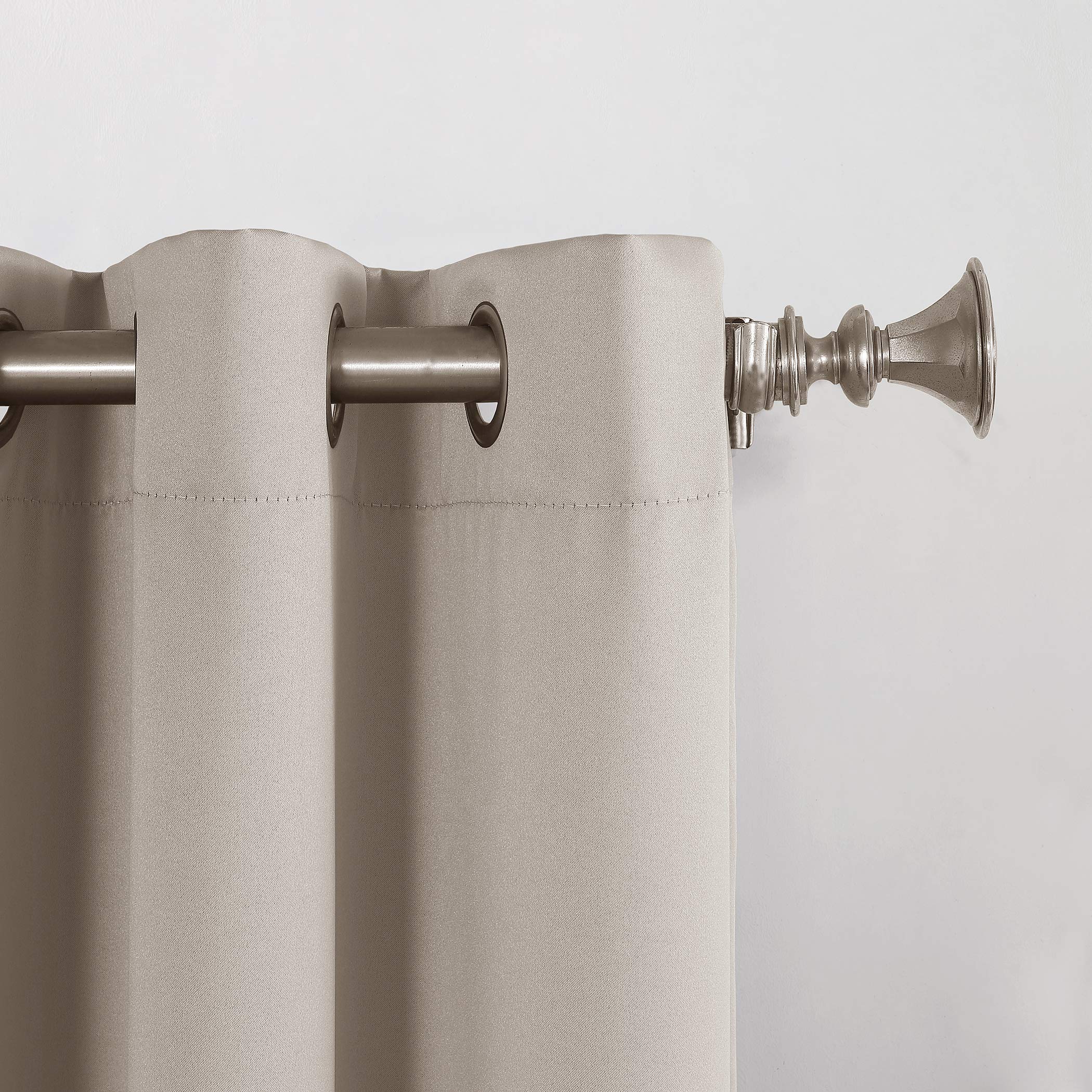 Sun Zero Barrow Energy Efficient Grommet Curtain Panel Pair