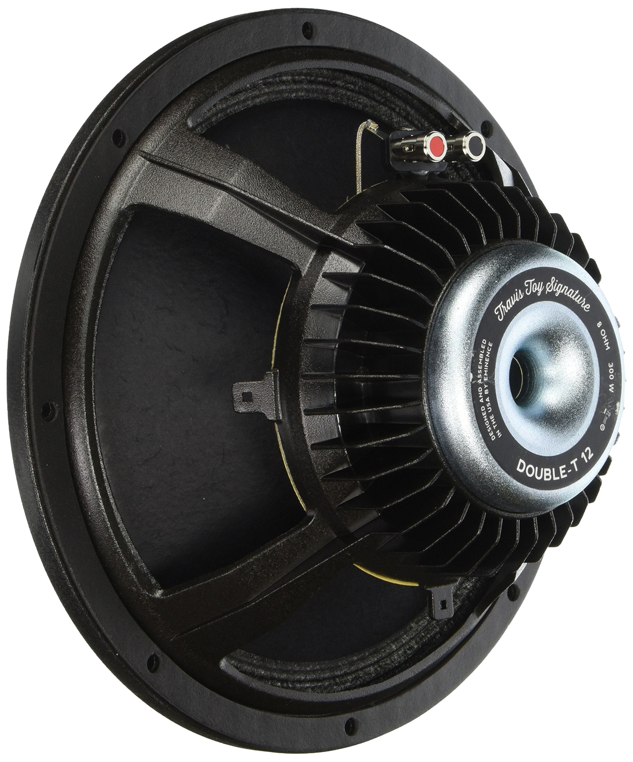 Rated at 300 watts, the Travis Toy Signature Double-T 12 pedal steel guitar speaker features a tight low end, a midrange bite th