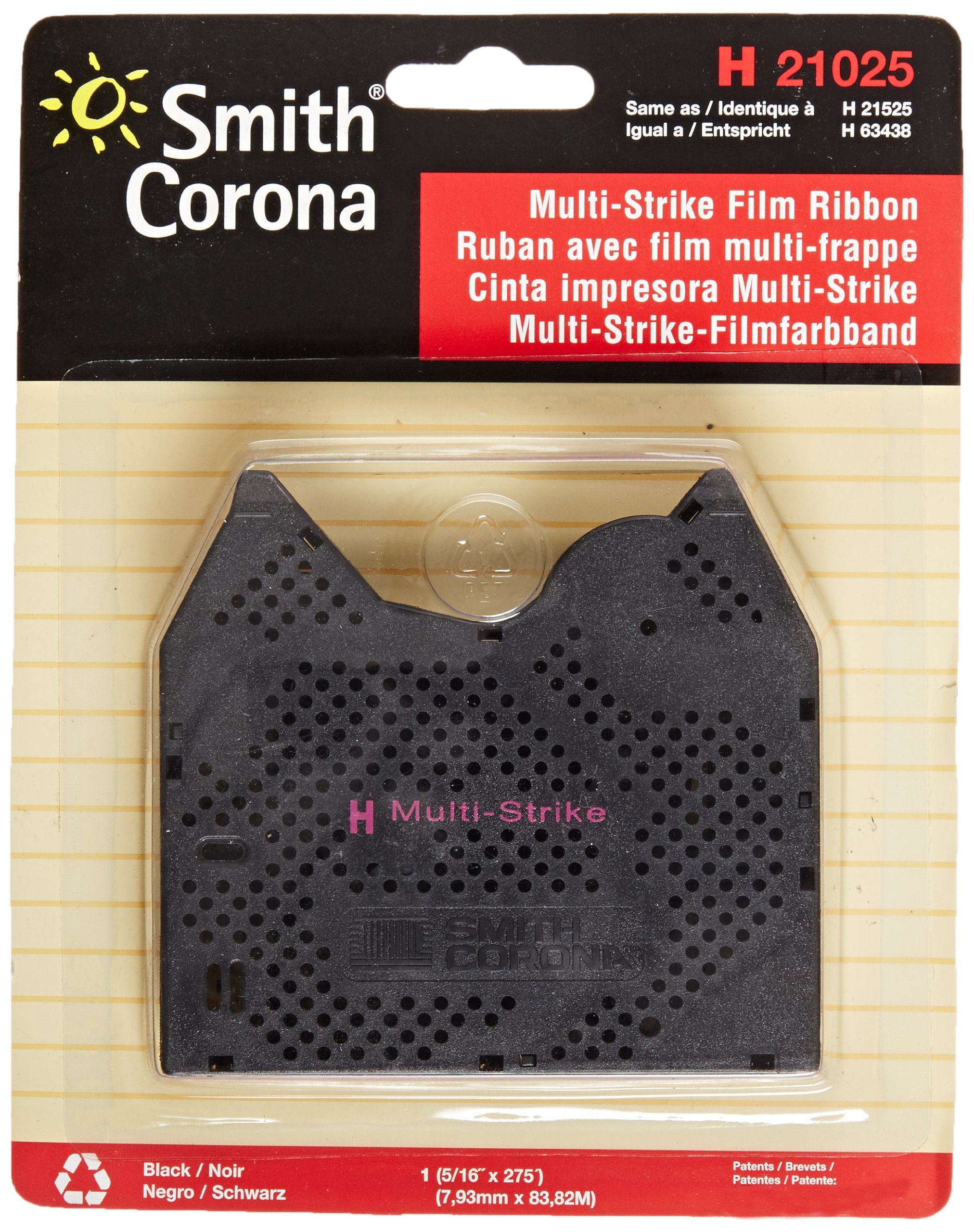 Smith Corona 21025 Typewriter Ribbon, Black