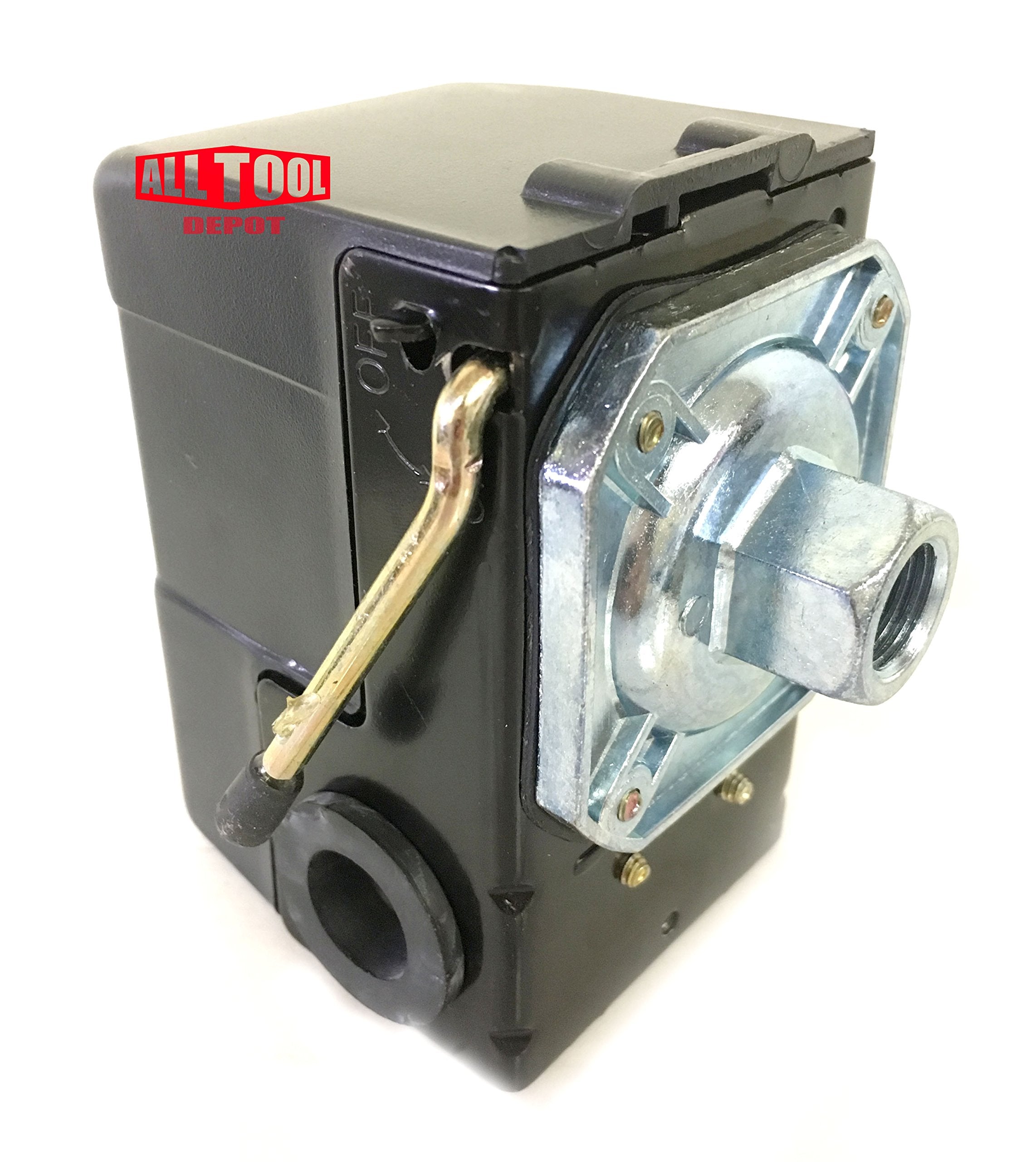 Replacement Air Compressor Pressure Switch, Sunny L1, 1 Port, 95 125 Psi, 25 Amp