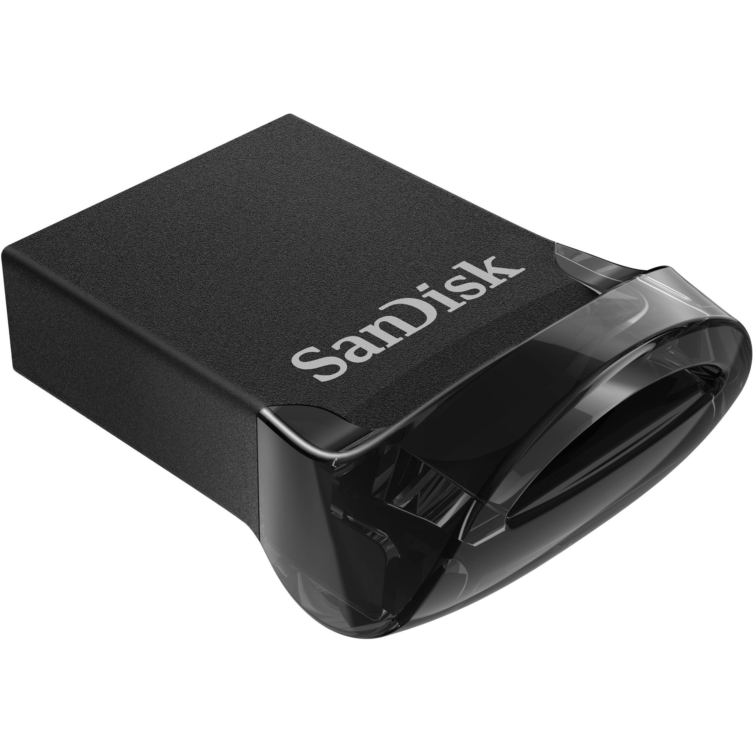 Sandisk 256Gb Ultra Fit Usb 3.1 Flash Drive   Sdcz430 256G G46, Black