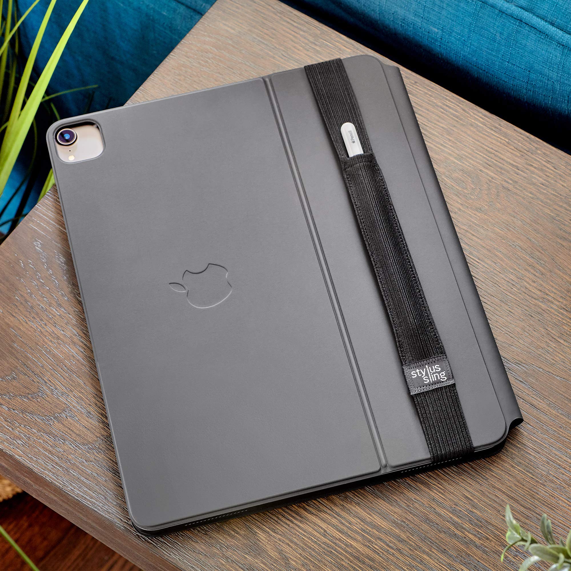 Stylus Sling Pencil Holder With Usb Adapter Pocket For Apple Pencil (1St And 2Nd Gen) - Compatible With Ipad Pro 11/10.5/9.7 & I