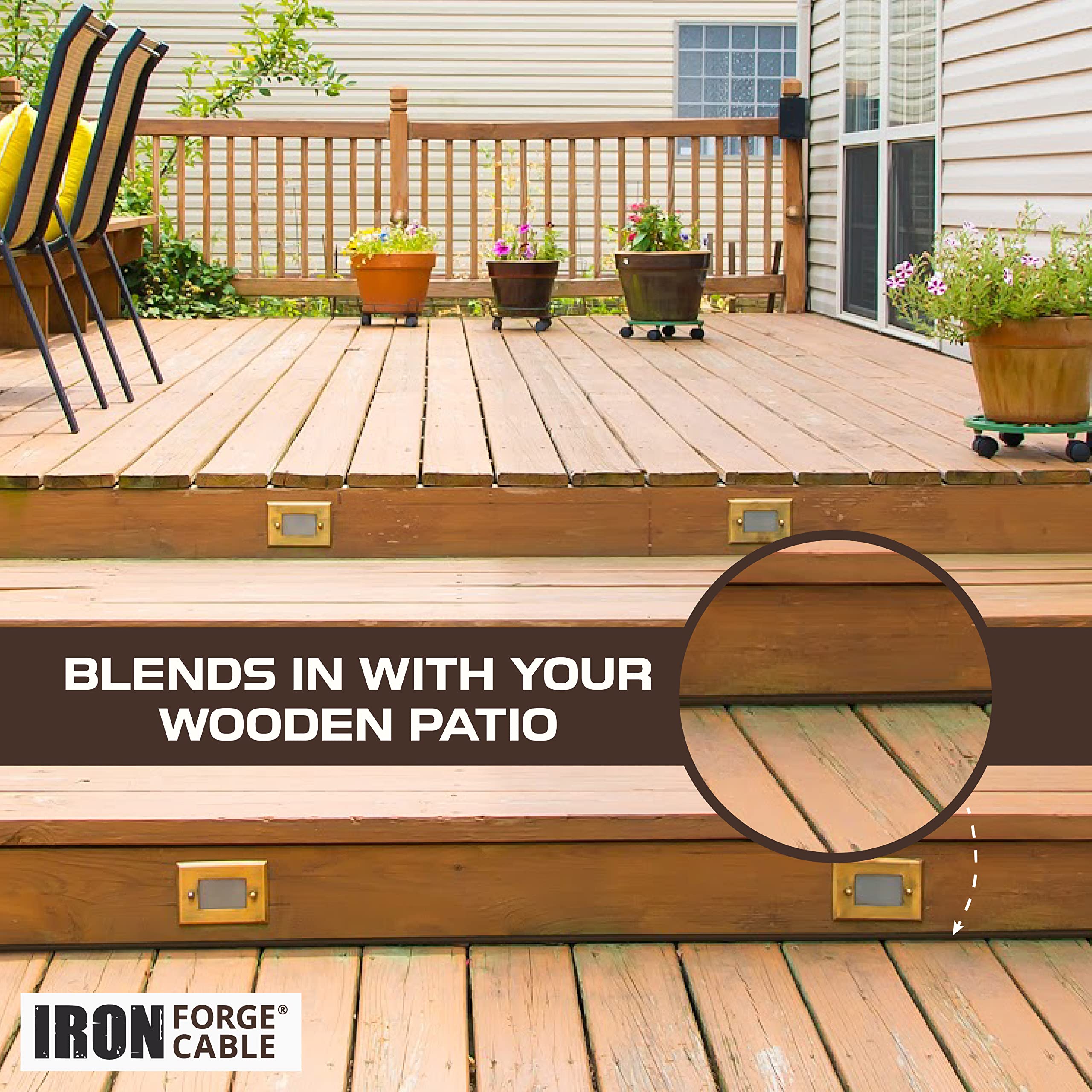Iron Forge Cable 75 Ft Brown Extension Cord With 3 Outlets   16/3 Sjtw Weatherproof Outdoor Extension Cord With Multiple Outlets