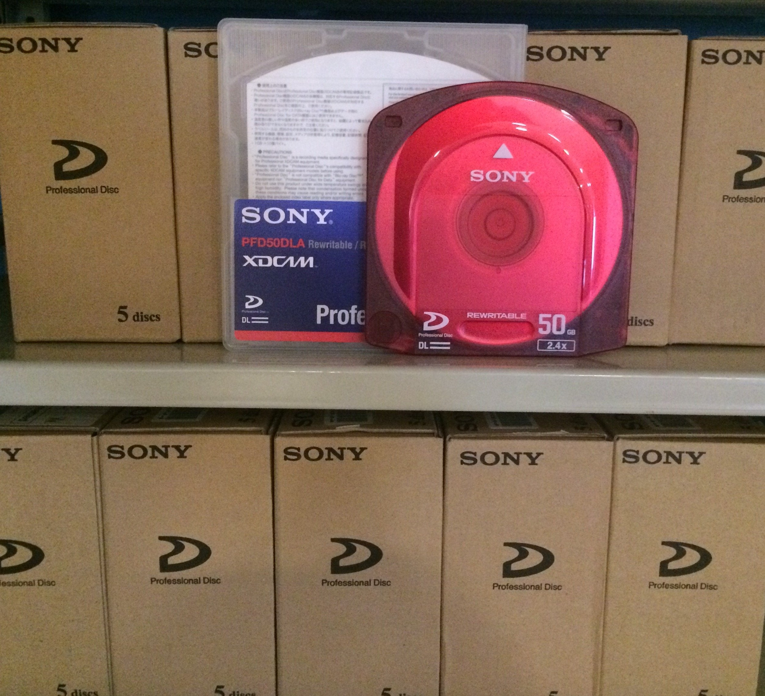 Sony PFD 50DLA Xdcam Dual Layer 50gb 95 Min Disc