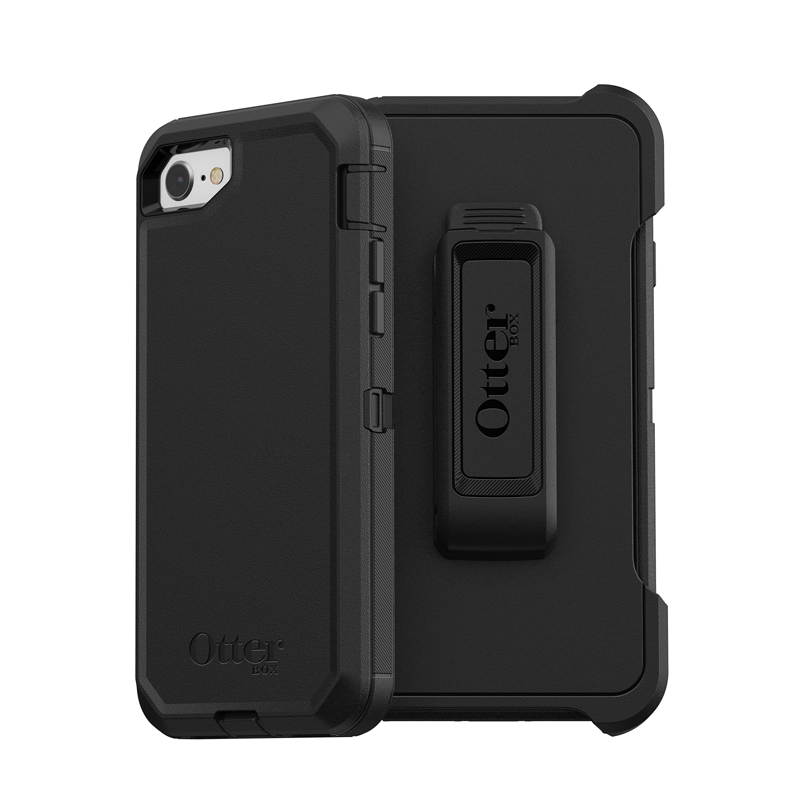 Otterbox Iphone Se 3Rd & 2Nd Gen, Iphone 8 & Iphone 7 (Not Compatible With Plus Sized Models) Defender Series Case   Black, Rugg