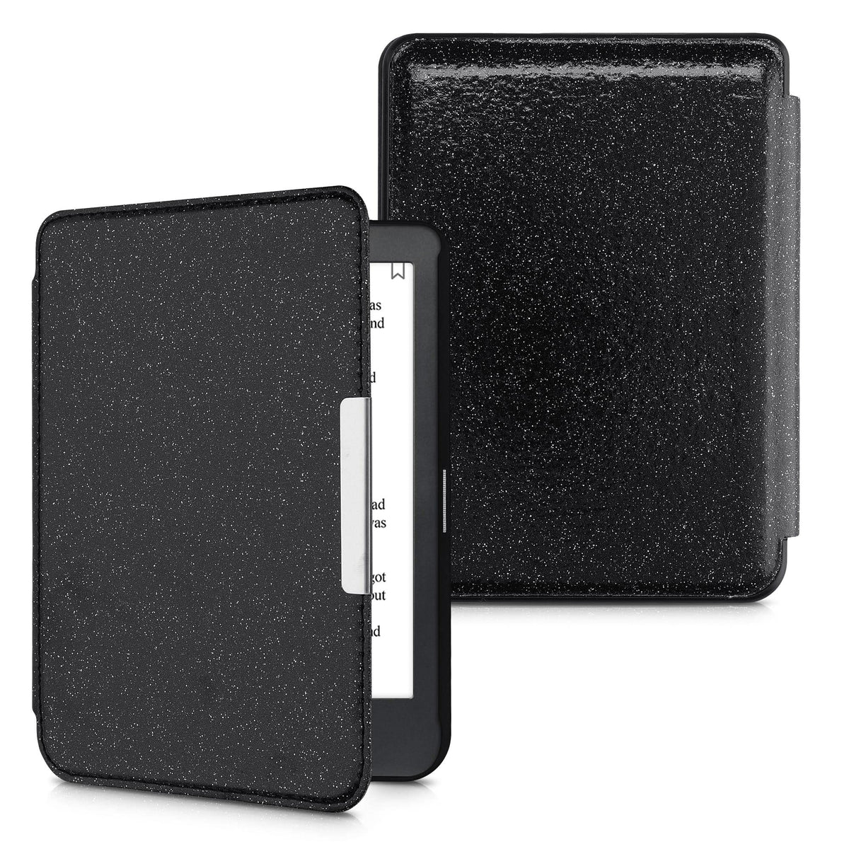Kwmobile Case Compatible With Kobo Clara Hd Case   Ereader Cover   Glitter Uniform Black