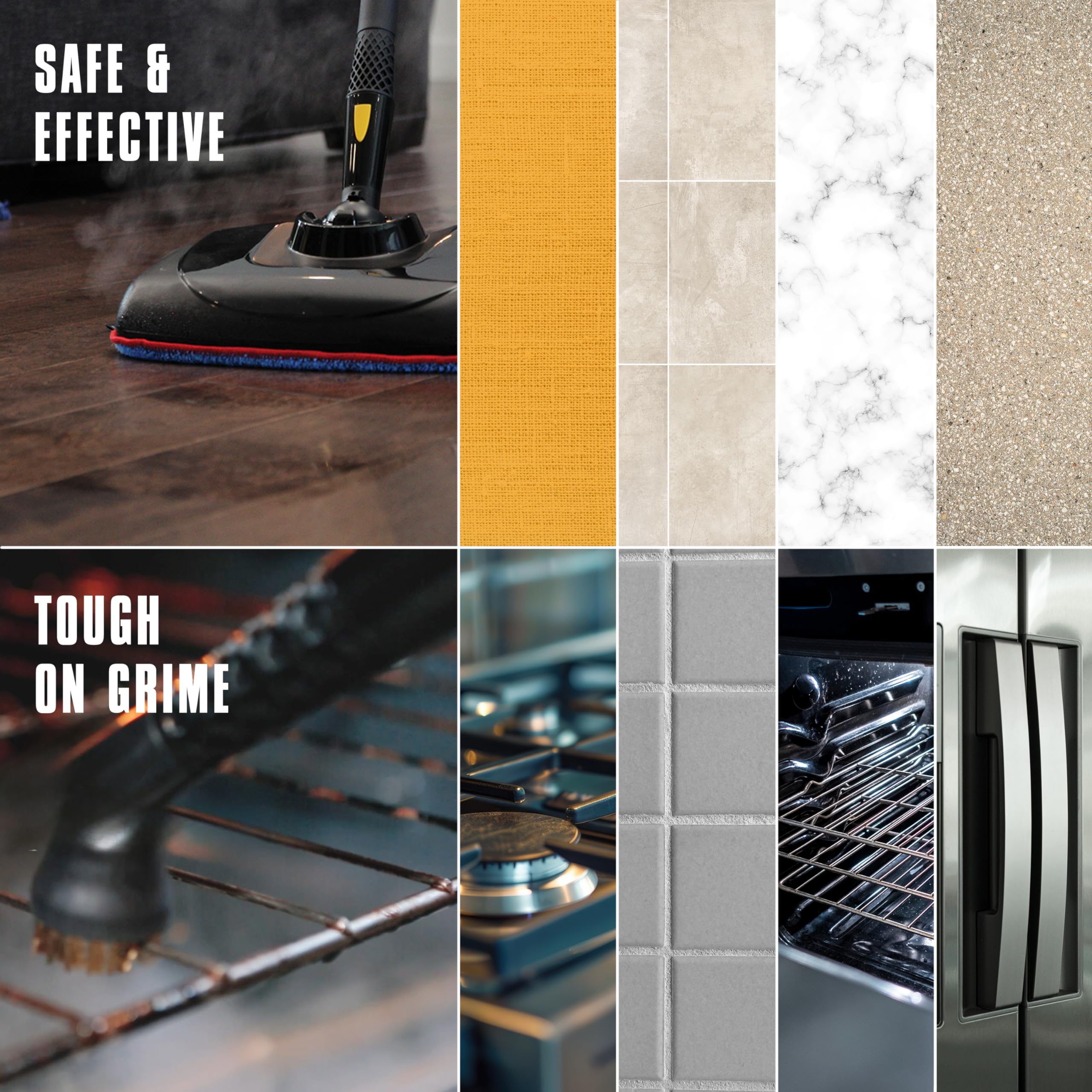 Mcculloch Mc1270 Portable Power Cleaner With Floor Mop, Variable Steaming, 16 Piece Accessory Set, All Natural Chemical Free Cle