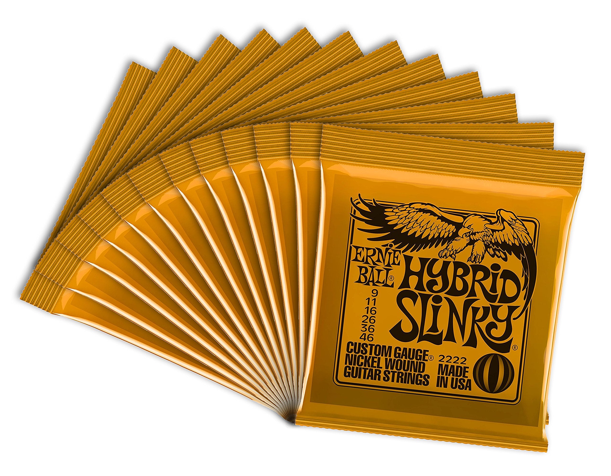 Ernie Ball 2222 12 Hybrid Slinky Electric Guitar Strings (12 Sets)