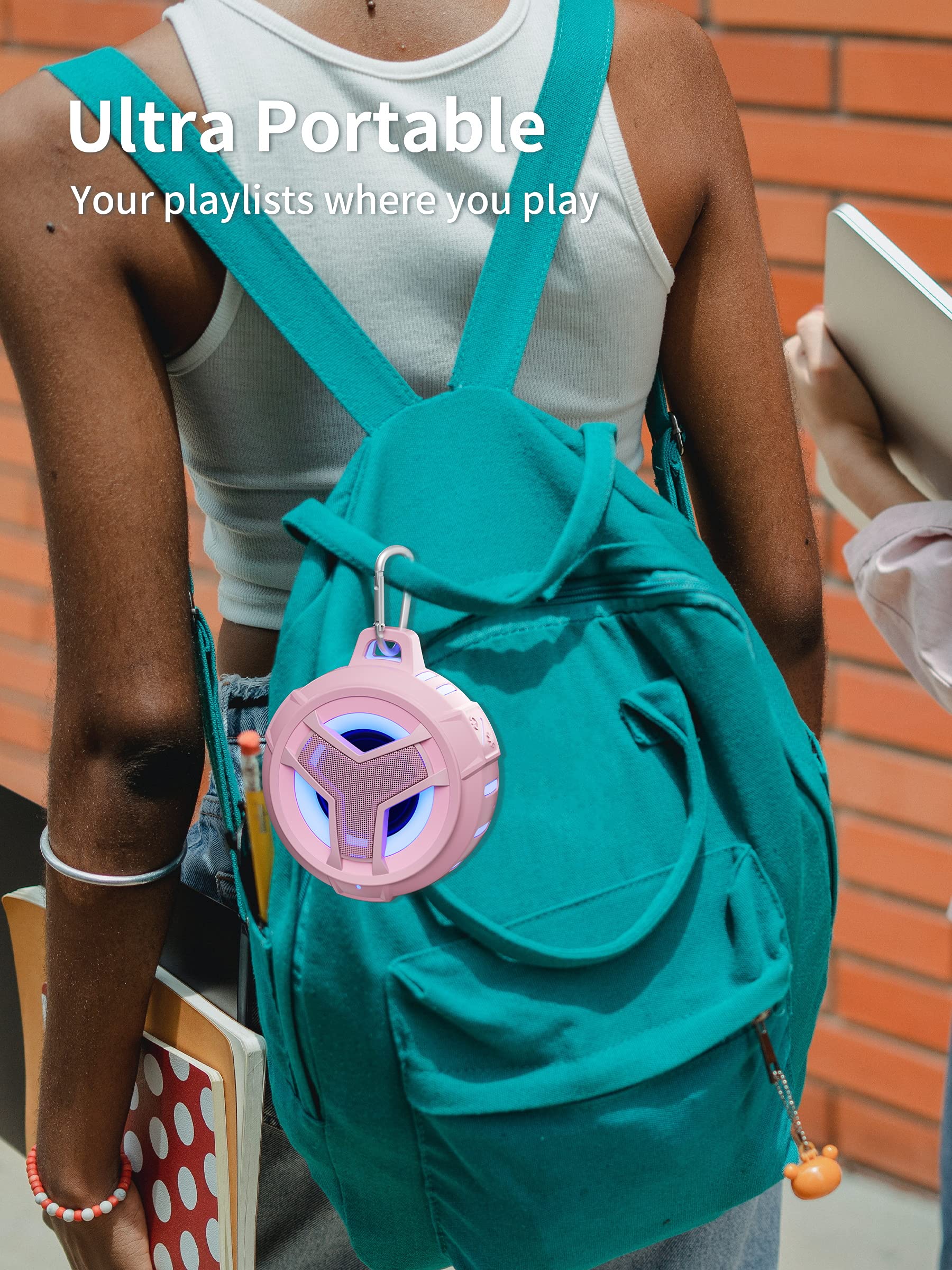 Eboda Bluetooth Shower Speaker, Ip67 Waterproof Portable Wireless Small Speakers, Floating, 24H Playtime For Home, Beach, Pool,