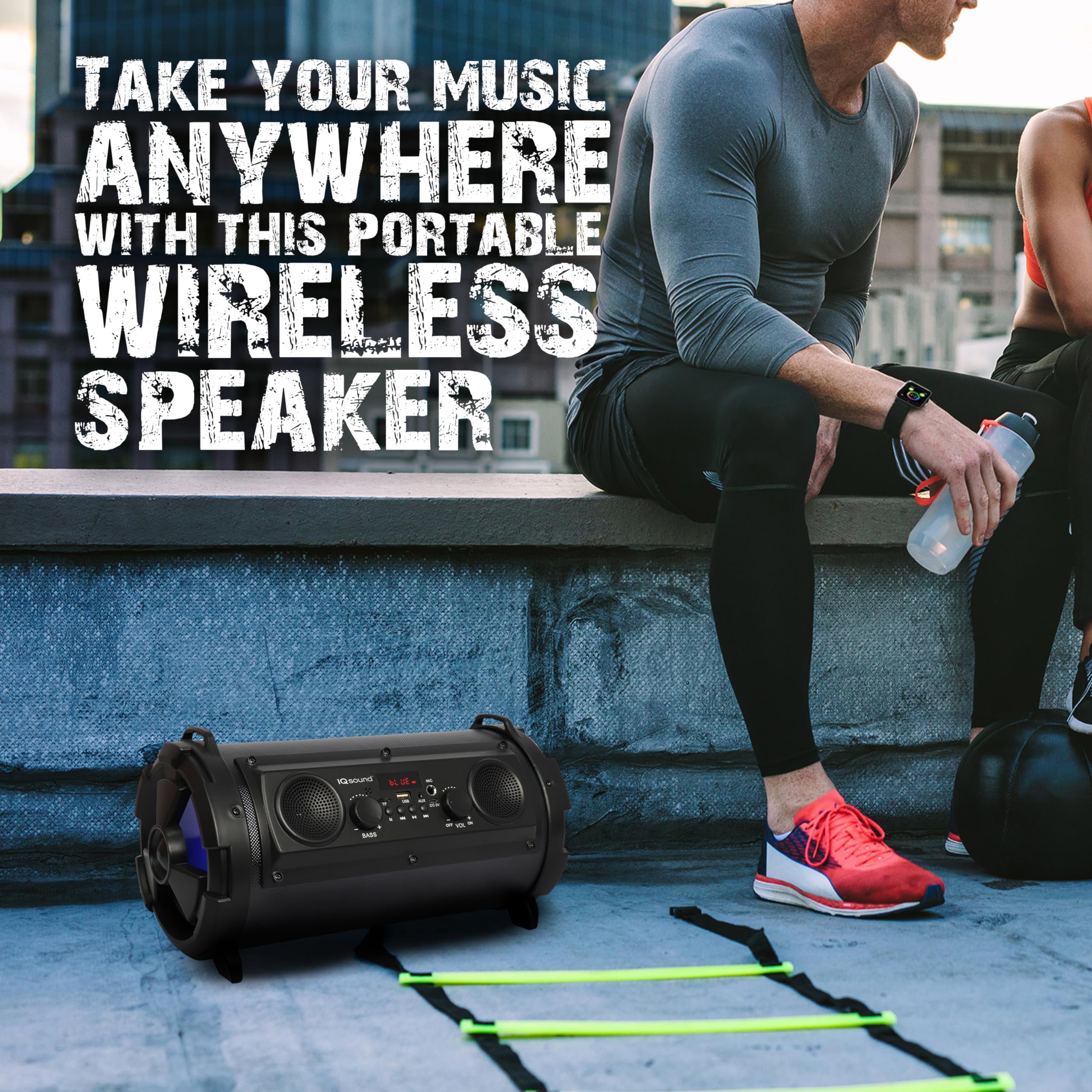 Supersonic Iq 1525Bt Bk Wireless Bluetooth      Speaker (Black)